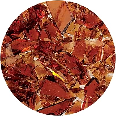 8.5 Oz Dark Amber Transparent Coarse Frit - 96 Coe