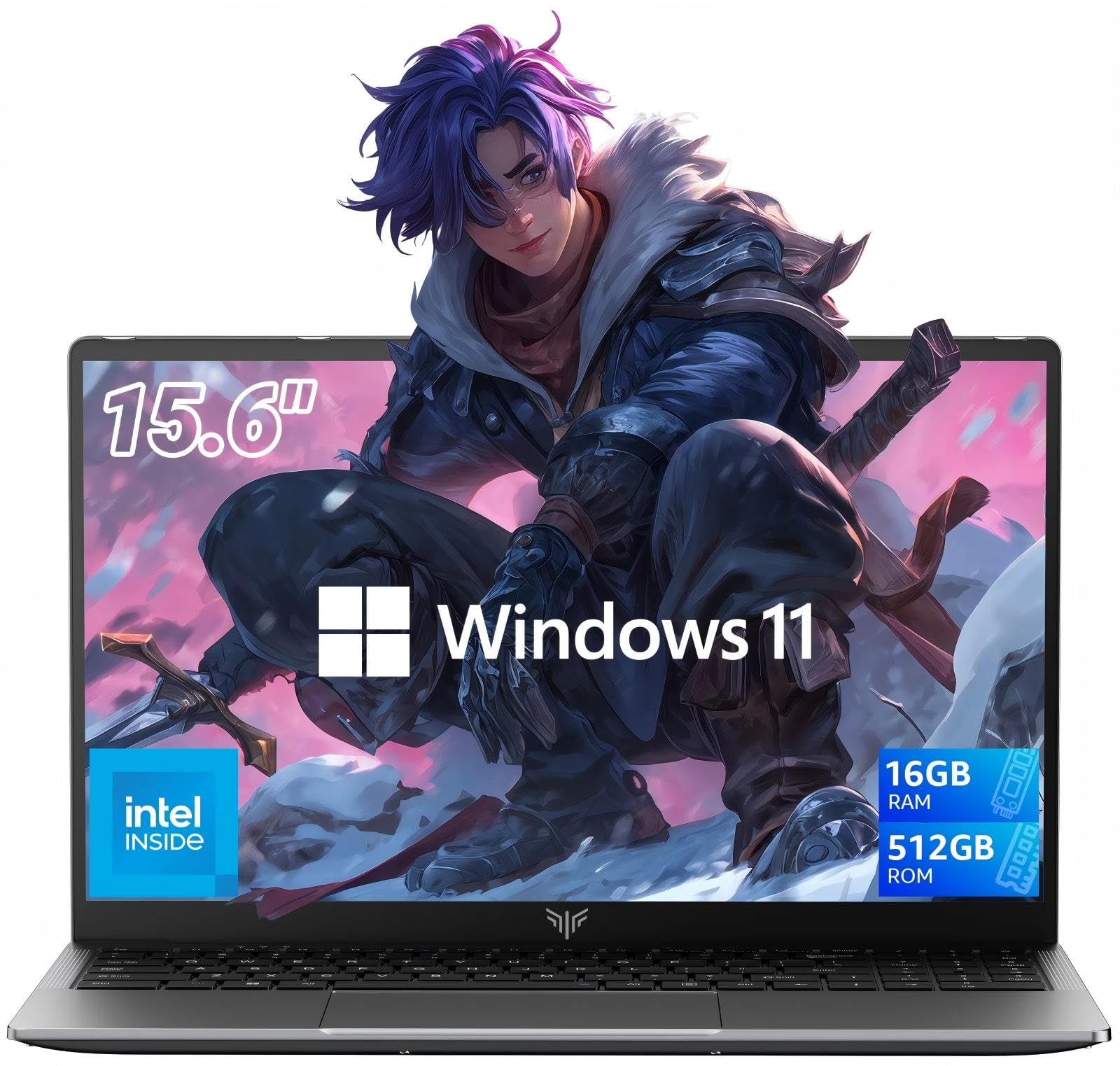 2025 Newest Laptop, 15.6 Inch Laptop Computer with N95 Processor(Up to 3.4GHz), HD Display, 16GB RAM 512GB SSD Work Laptop Win 11 Laptop, HDMI, WiFi, Bluetooth, Type-C, Webcam