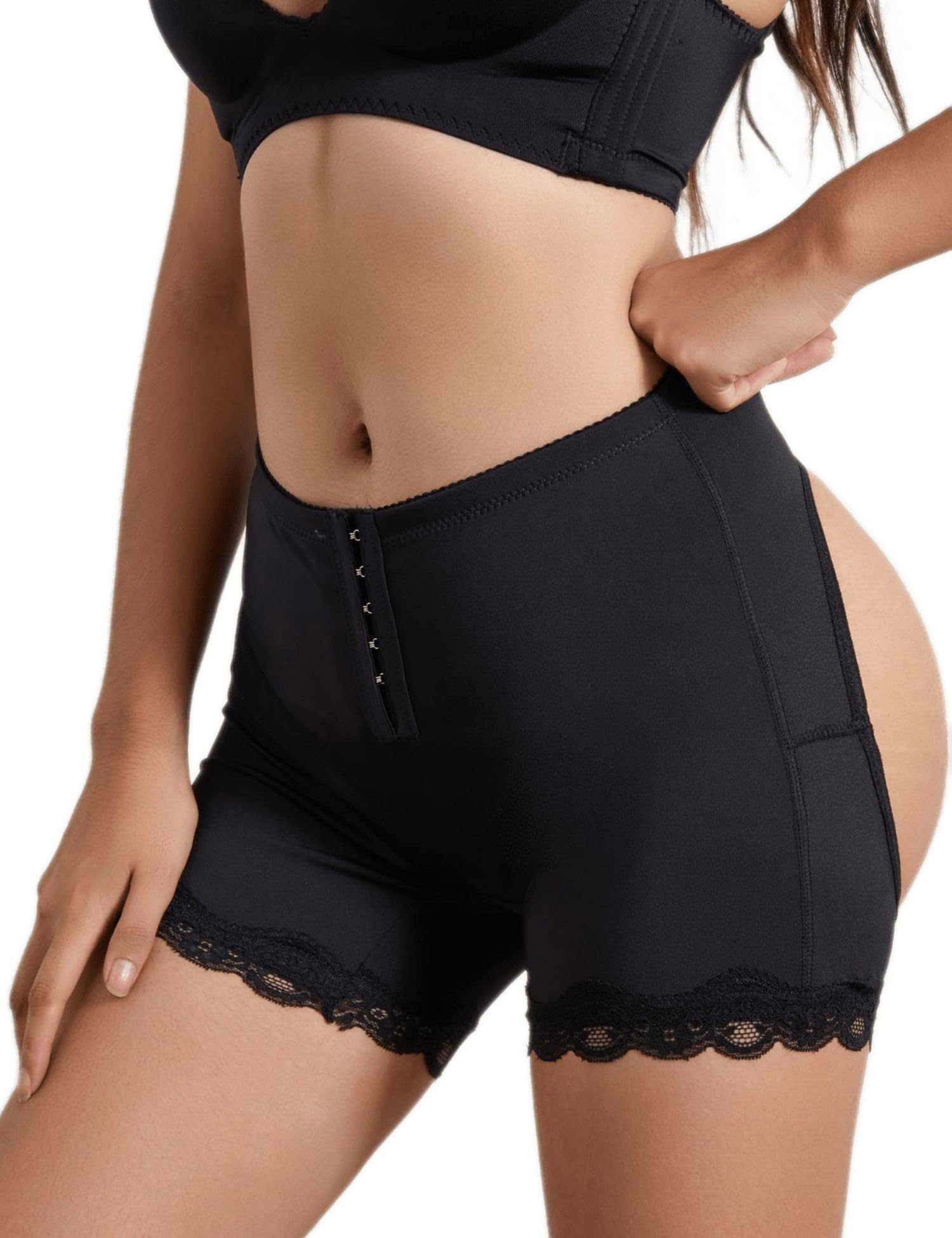 Butt Lifting Underwear, Faja Shorts Tummy Control Butt Lift, Booty Shorts Sexy Soft Black