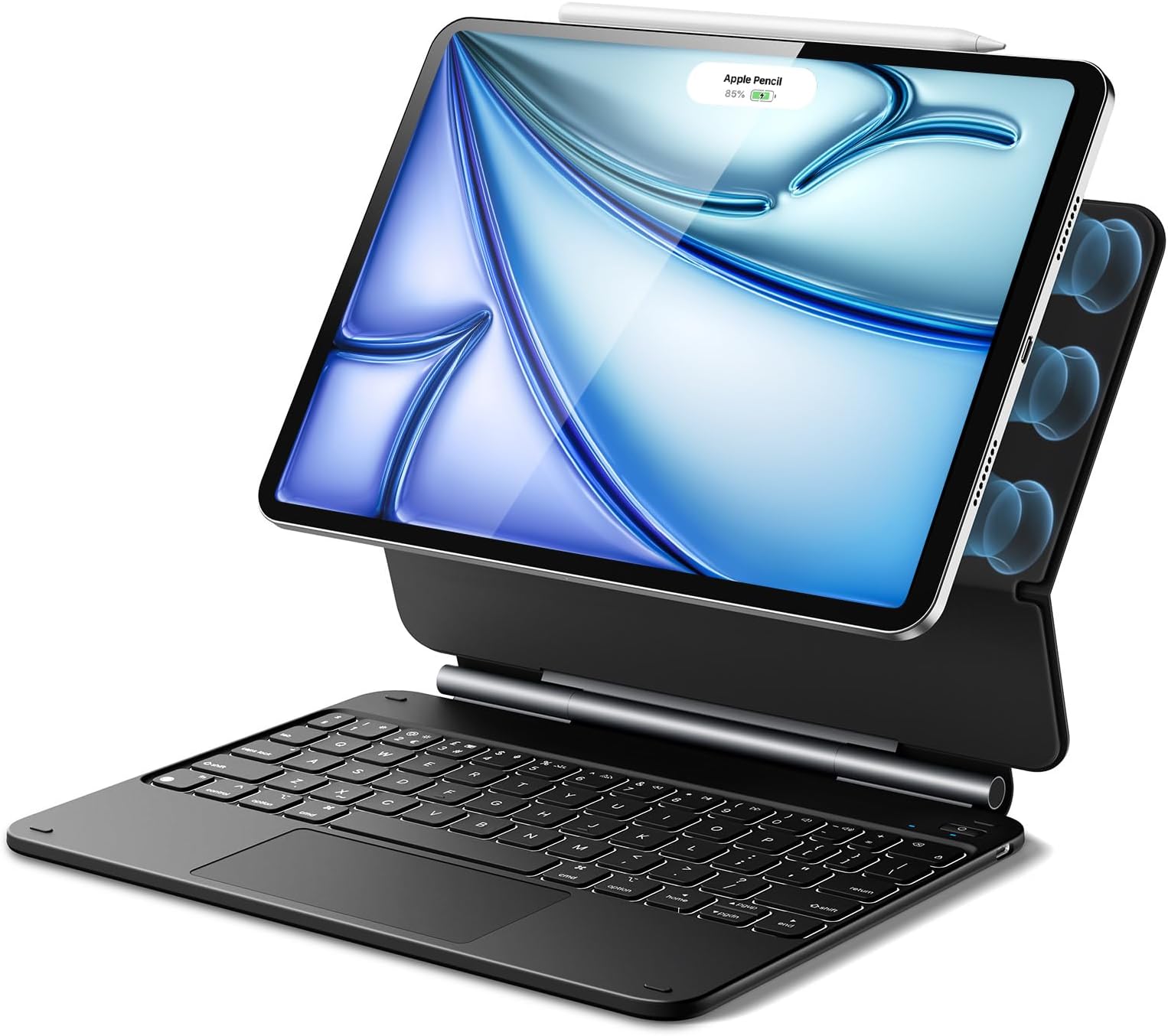 ESR for iPad Air 11 inch Case with Keyboard M4/M3/M2 (2026/2025/2024), iPad Pro 11 & Air 5/4th Magic keyboard Case, Easy-Set Floating Cantilever Stand, Precision Multi-Touch Trackpad, Black