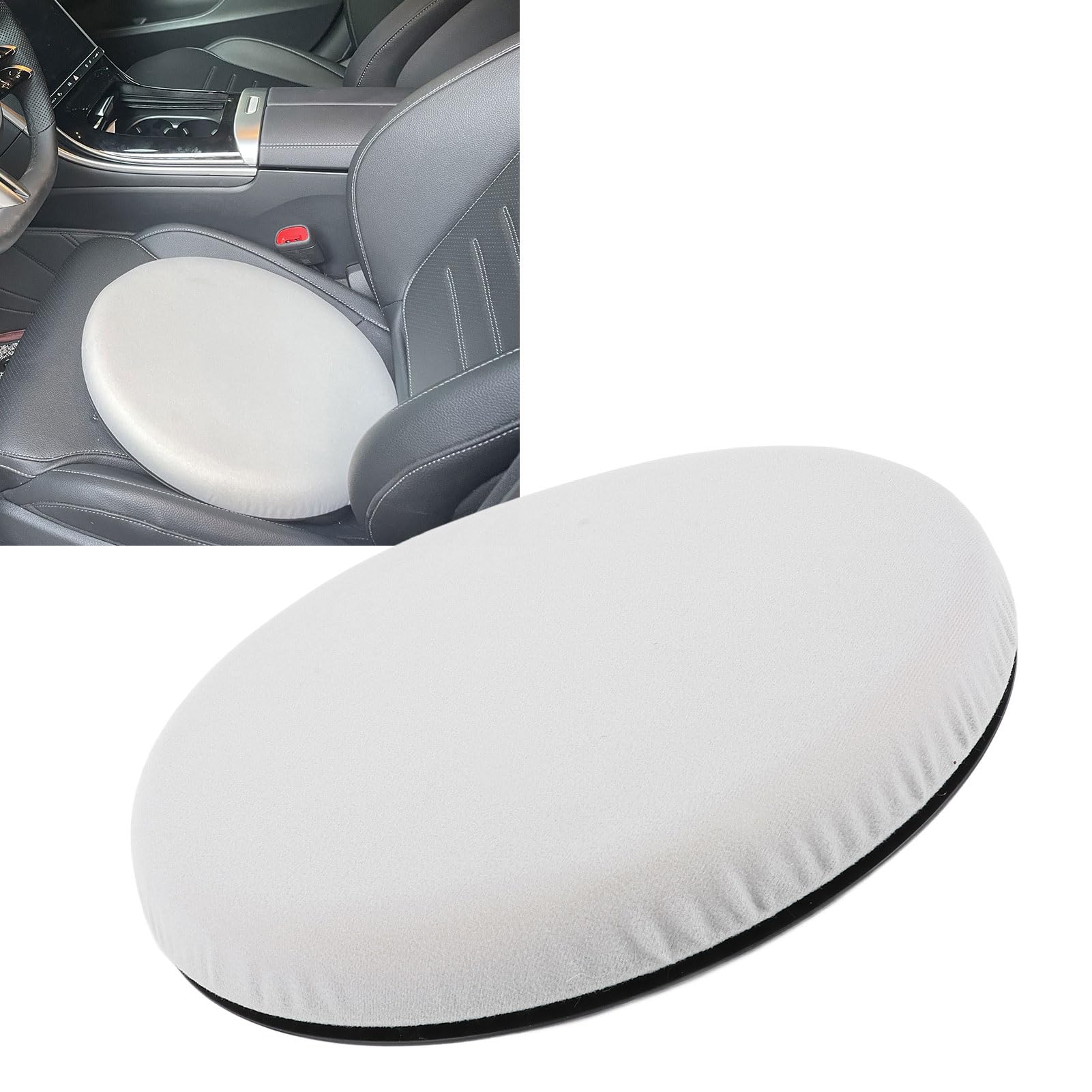 Cuscino di Sedile Girevole a 360 Gradi, Cuscino di Sedile Rotante per Assistenza per Sedia per Auto per la Sedia anziana in Memory Foam a Forma di Rotonda Morbida per Sedia di