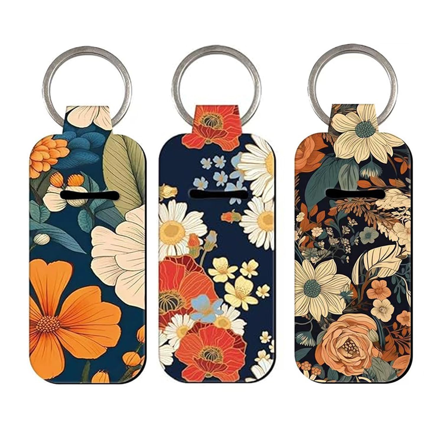 Chapstick Holder KeyChain Potable Lip Balm Holder Chapstick Lip Balm Holder Key Chain with Clip Lip Gloss Holders Keychain Lip Balm Sleeve Pouch Organizer for Women Girls