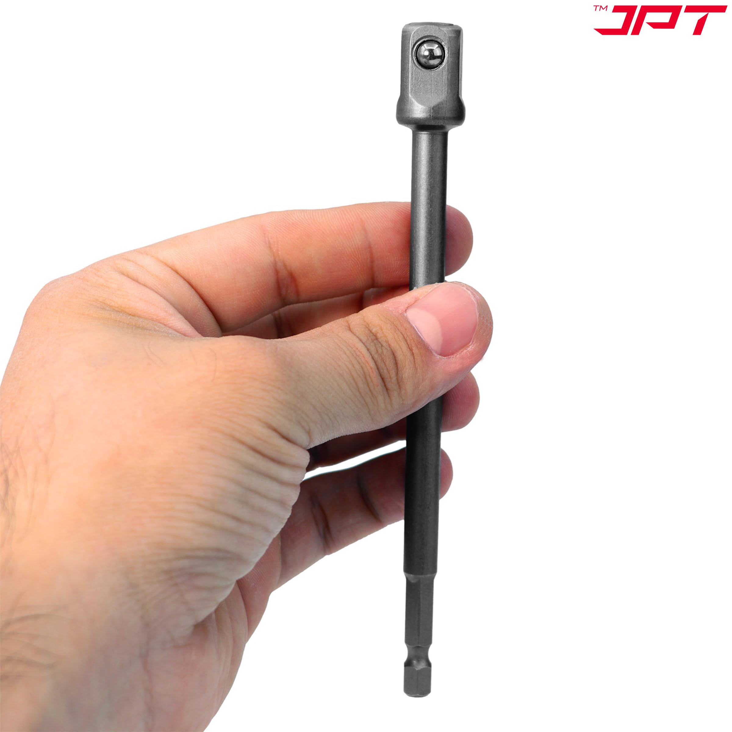 JPT Impact Socket Adapter & Drill Bit Holder Set, 6PCS – 1/4", 3/8", 1/2" Hex Shank, 65-150MM Extension Set for Impact Drivers & Power Drills – Quick-Change, Heavy-Duty Tool Accessories - Image 5 thumbnail