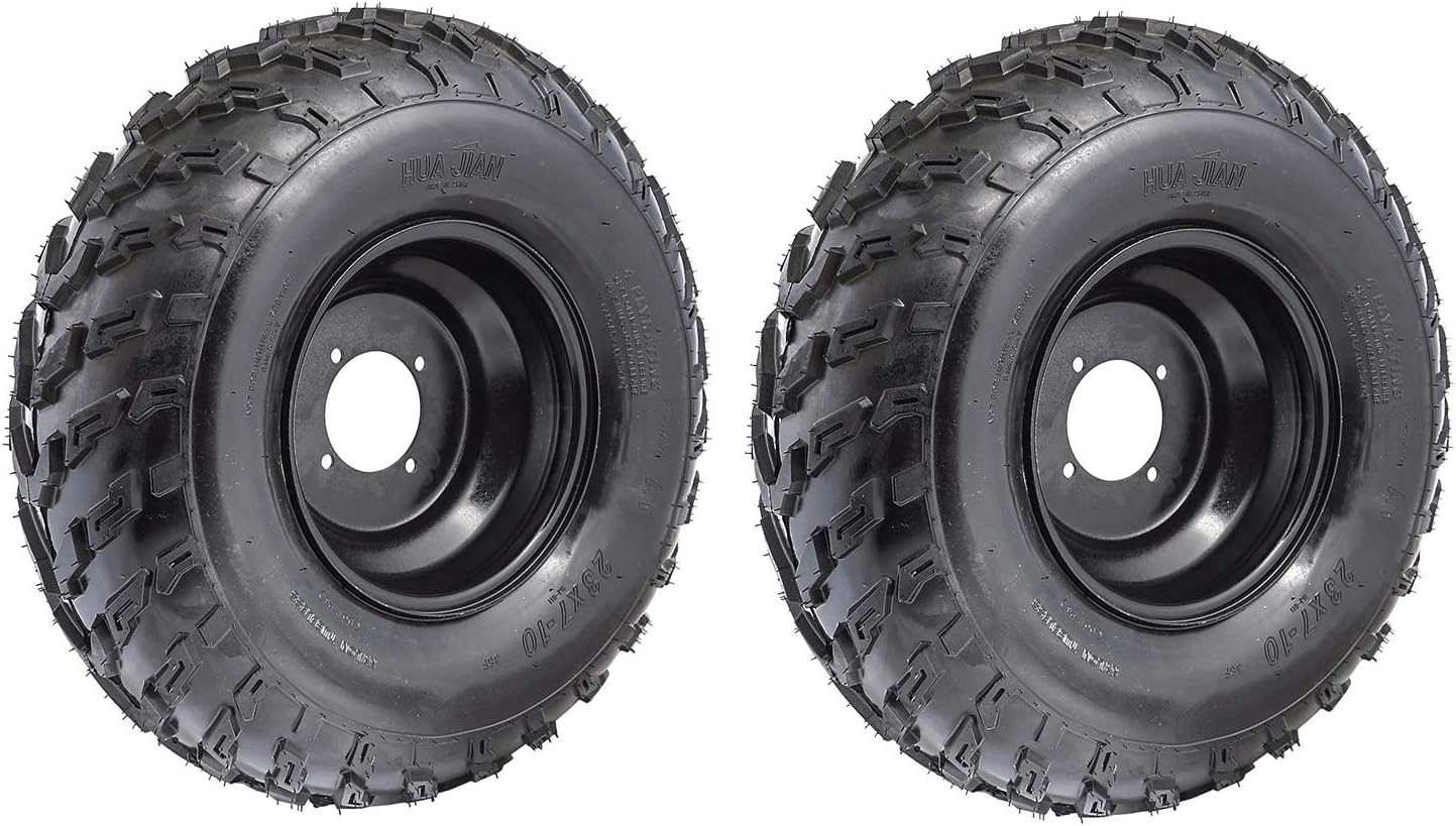 Amazon.com: JCMOTO ATV Tires and Rims 19x7-8 Tubeless 4PR Ply Wheels ...