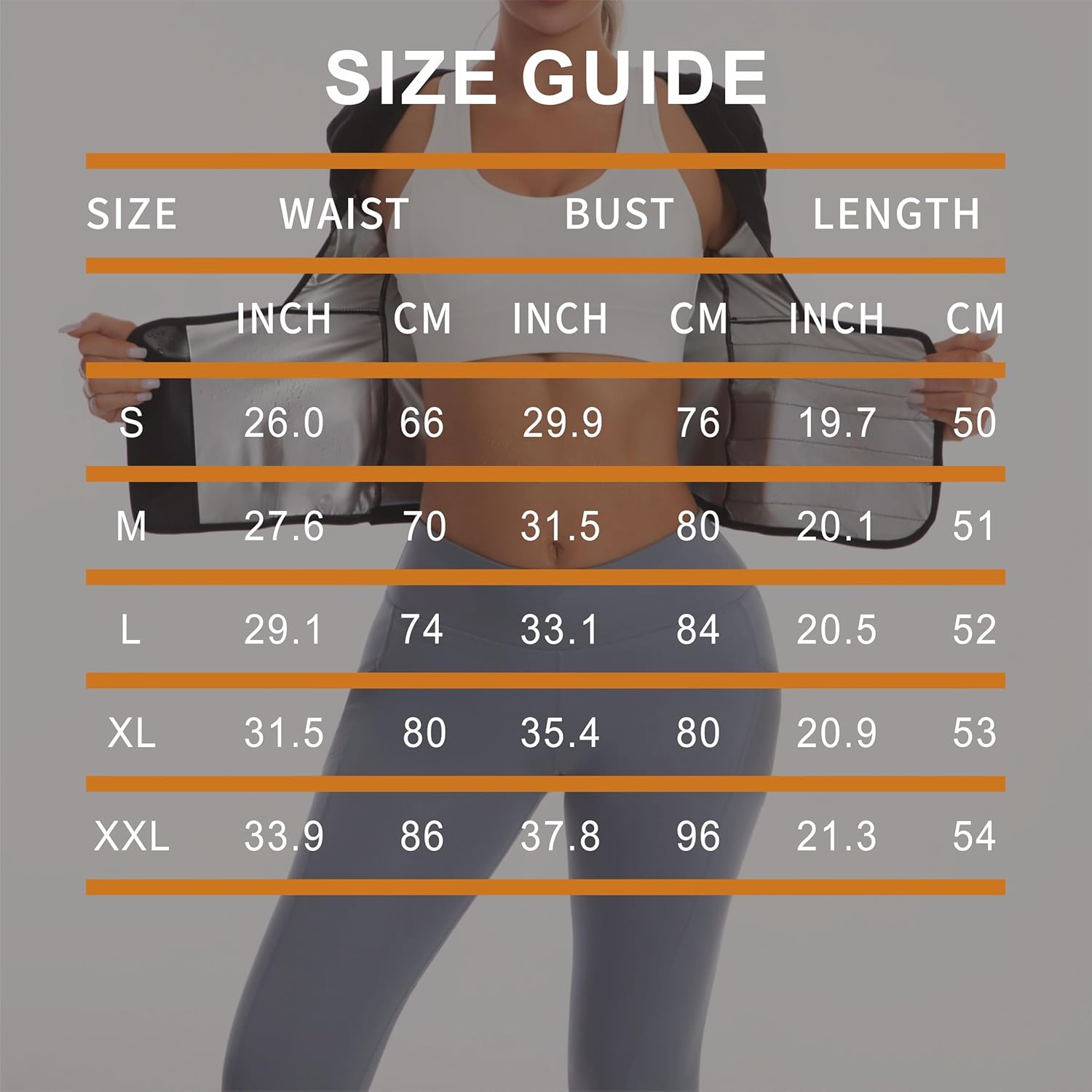 Sauna Suit Waist Trainer for Women Belly Fat,Sauna Shirt Short Sleeves Waist Trimmer Body Shaper Tank Tops (Comfort Sliming Corset, Silver Lining, Small) - Image 6