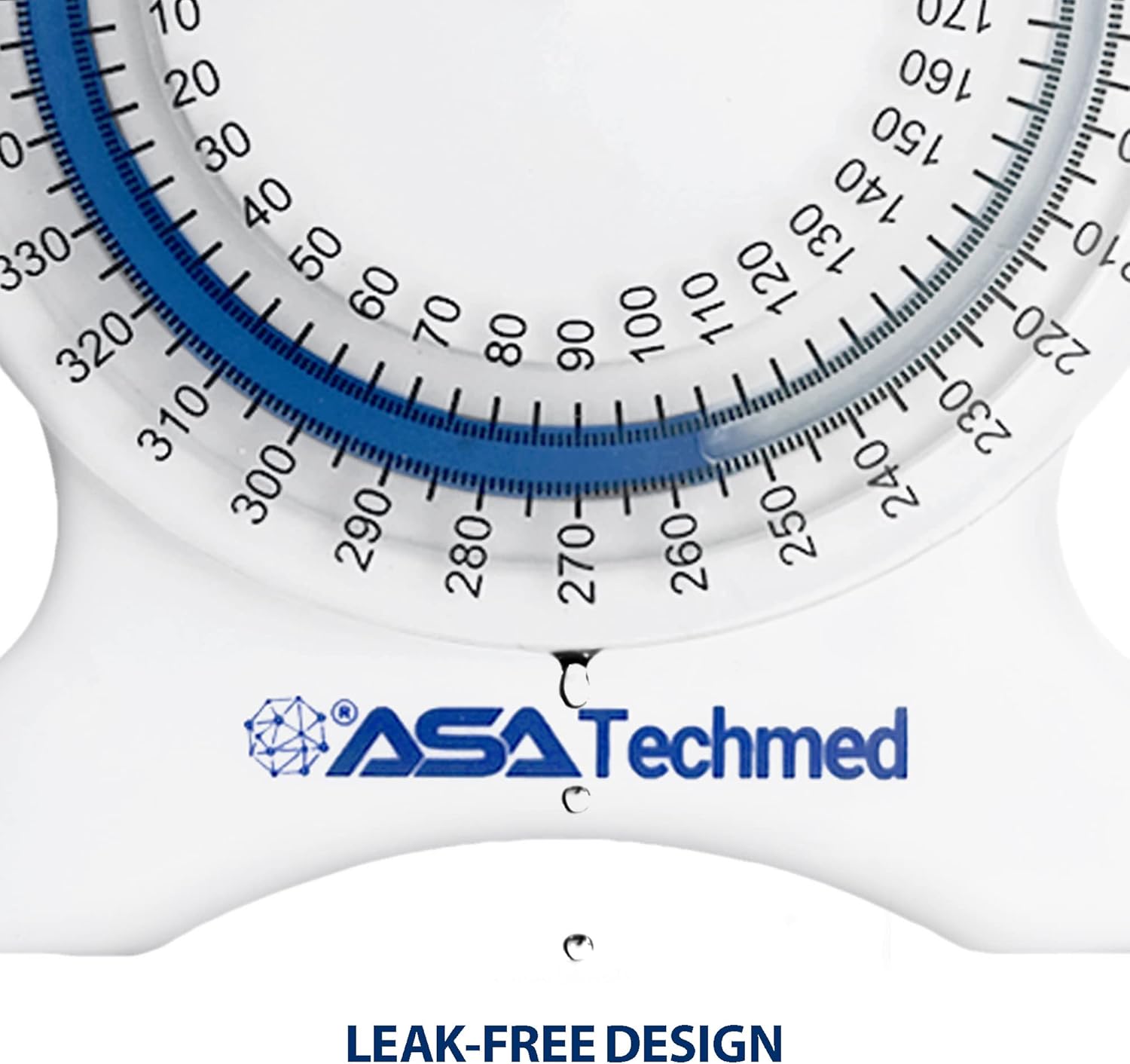 ASA TECHMED Bubble Inclinometer Physical Therapy, Leak Free Complete Range of Motion Measuring Tool for Physiotherapy, Chiropractors, Professionals & Students, 360 Degree Rotation, Blue : Sports & Outdoors