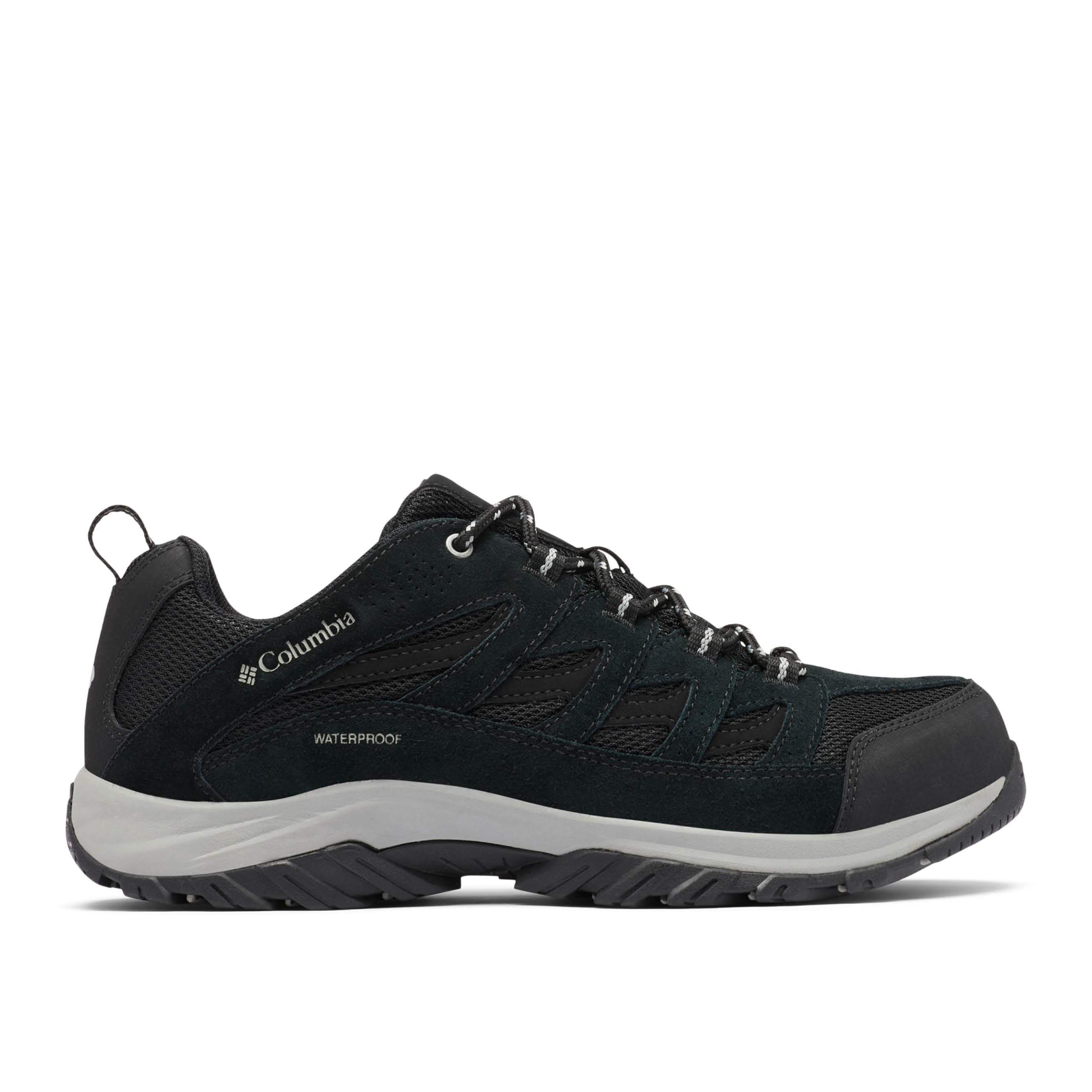 Columbia Men's Crestwood WP, Low Rise Trekking and Hiking Shoes, Black/Columbia Grey, 10.5 Regular