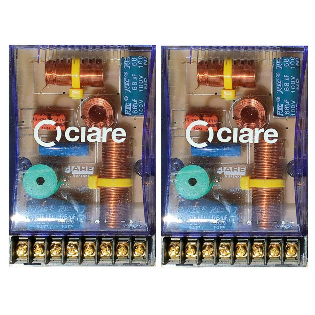 2 CIARE CF311 crossover passivi 4 ohm 160 watt rms predisposizione auto per sistema a 3 vie woofer midrange tweeter porte portiere sportelli, coppia + 5 sticker omaggio