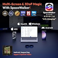 Vista 7 de VITURE Gafas Pro XR/AR, pantalla de 135 pulgadas, 120 Hz, 1000 nits, audio Harman, película electrocrómica, ajustes de miopía, para iPhone