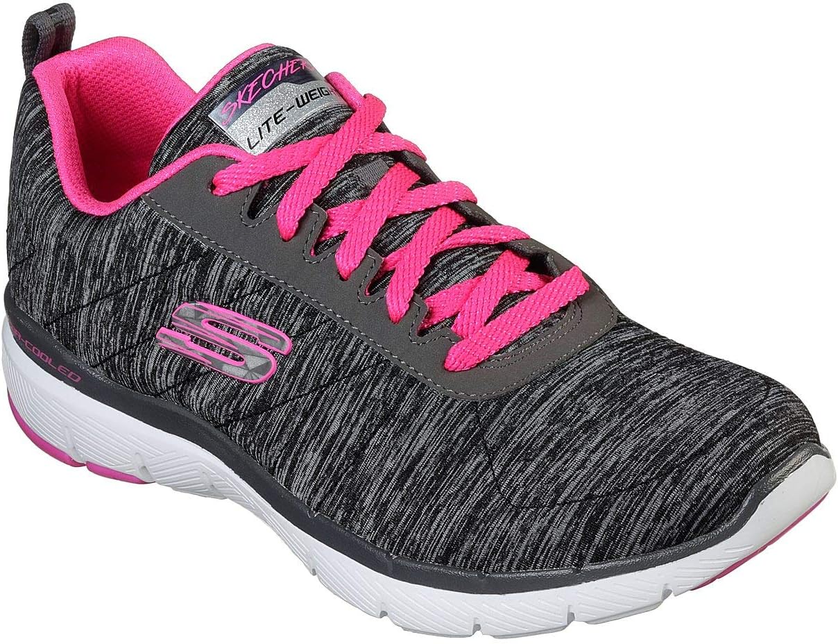 Skechers Women's Flex Appeal 3.0-insiders Sneaker 8 Bkhp