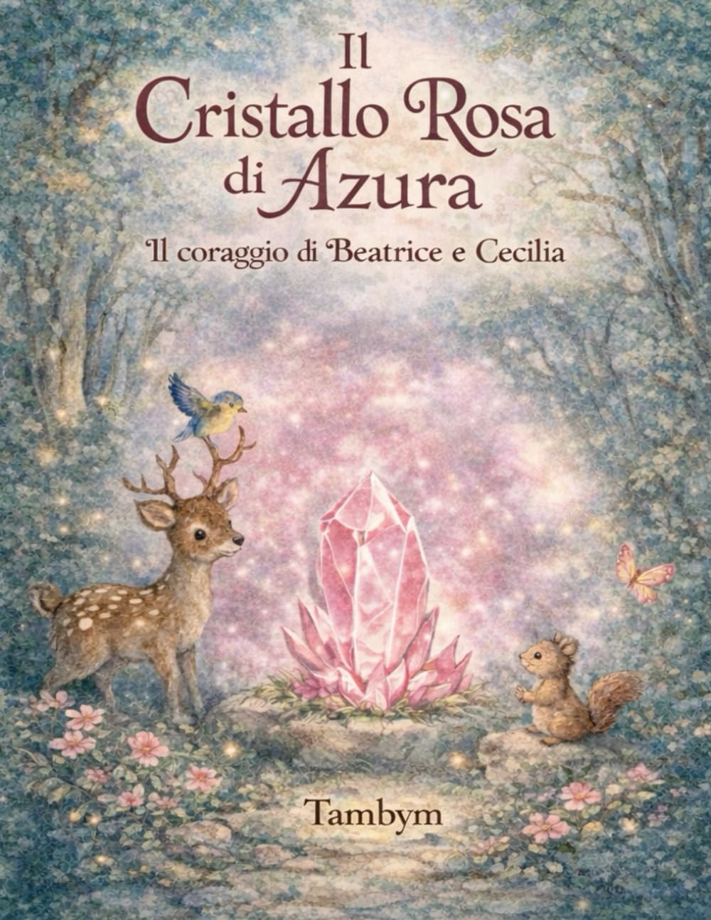 IL CRISTALLO ROSA DI AZURA Libro illustrato per bambini sull'amicizia tra sorelle: Il coraggio di Cecilia e Beatrice