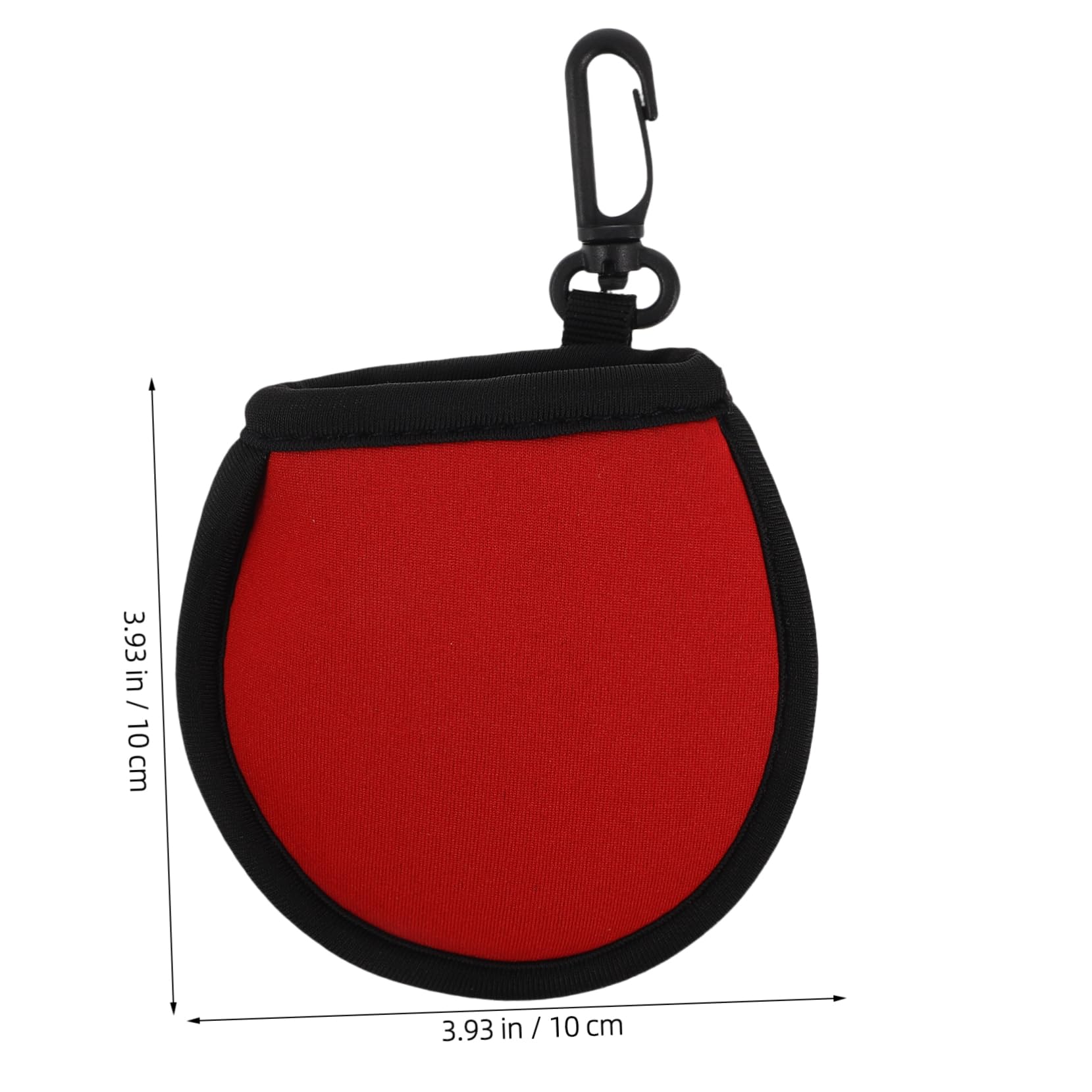 KOMBIUDA Golf Ball Protective Cover Neoprene Practice Bag Cleaning Pouch Hook for Men