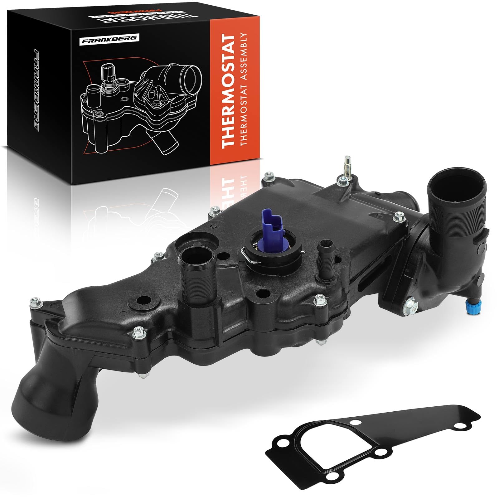 Frankberg Termostato del liquido di raffreddamento 83°C 90751 | Compatibile con: Ducato pianale/telaio 230, Ducato Bus 230, Pianale/telaio Jumper 244, Ducato Van 230