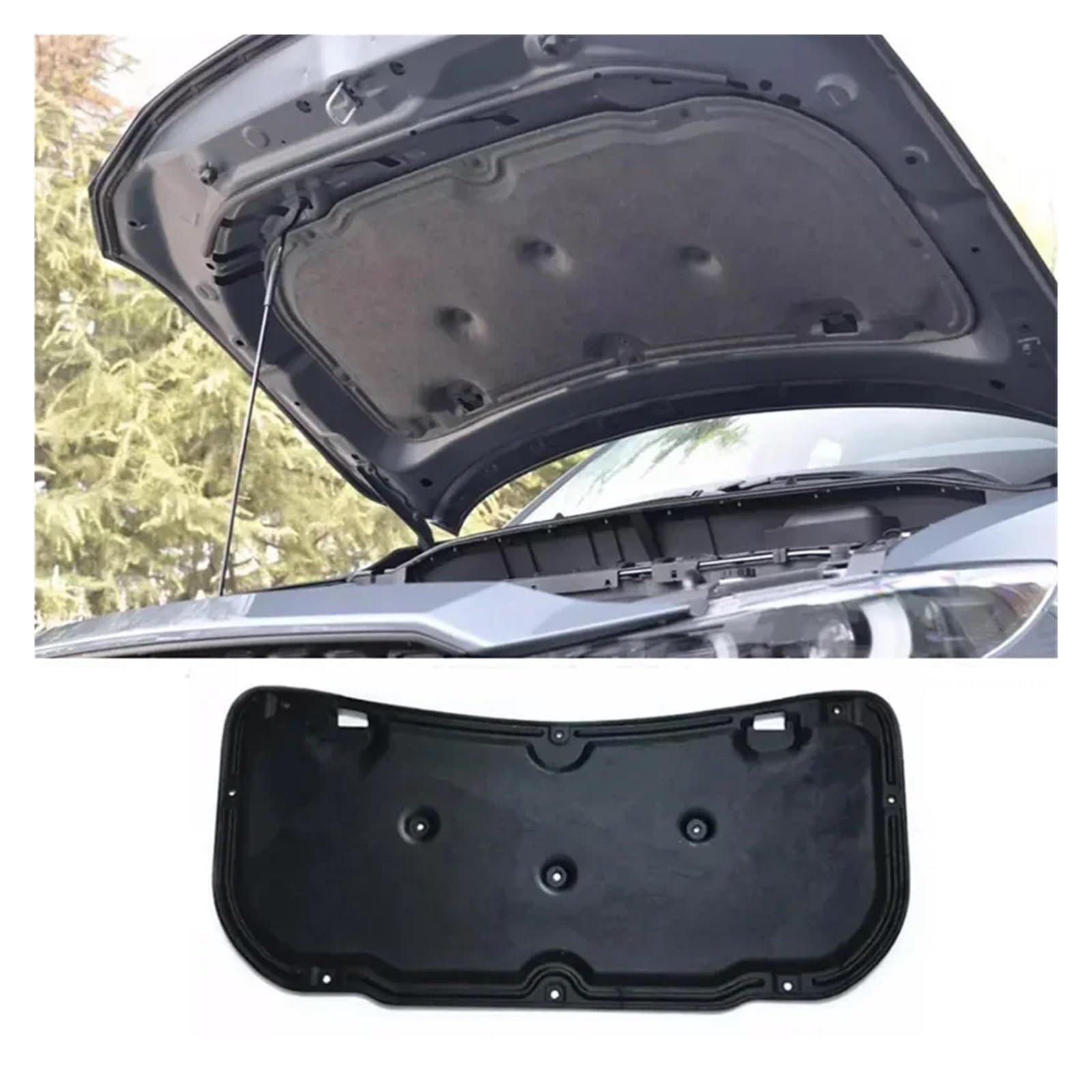 Wuqqxxqcm For 2018-2024 Front Engine Hood Bonnet Insulation Cotton Pad Compatible For Mazda Cx-5 Cx5 2013-2024 Sound Heat Soundproof Heat Insulation Mat(For 2018-2024)