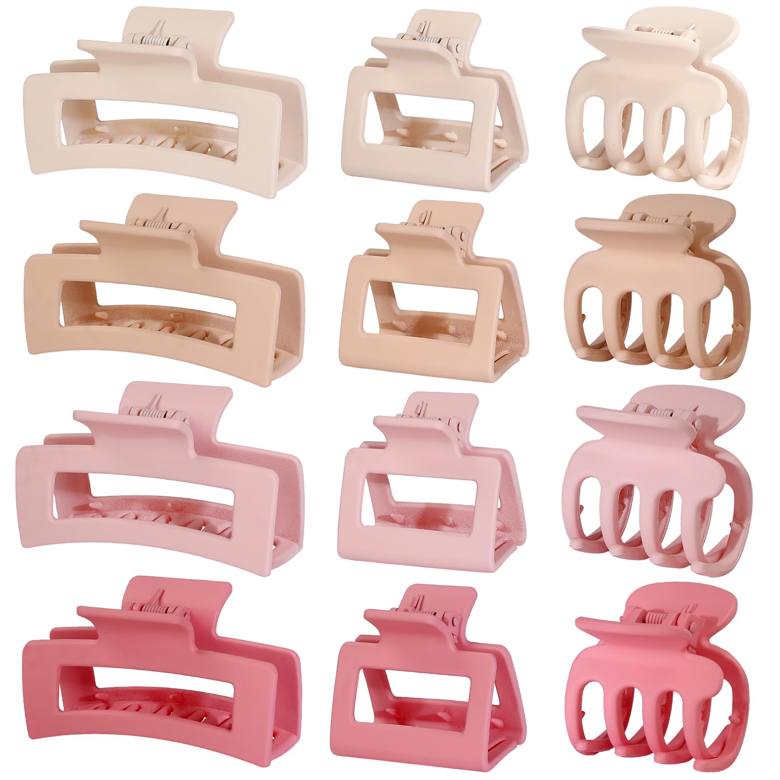 Cute Claw Clips for Women - 12 Pack -19
