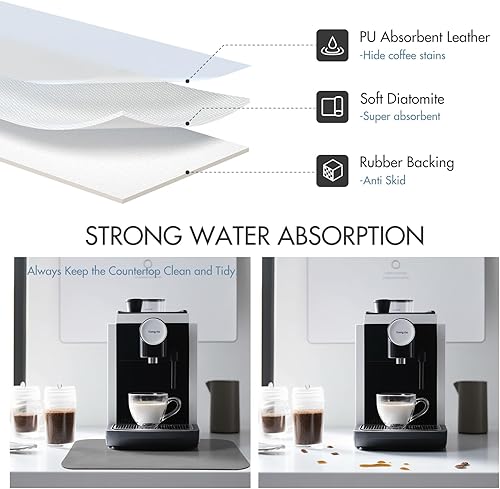 Miniatura 6 de Tapete de secado de platos para encimeras de cocina, tapete de secado absorbente, tapete de secado de platos grande para encimera de cocina, tapete