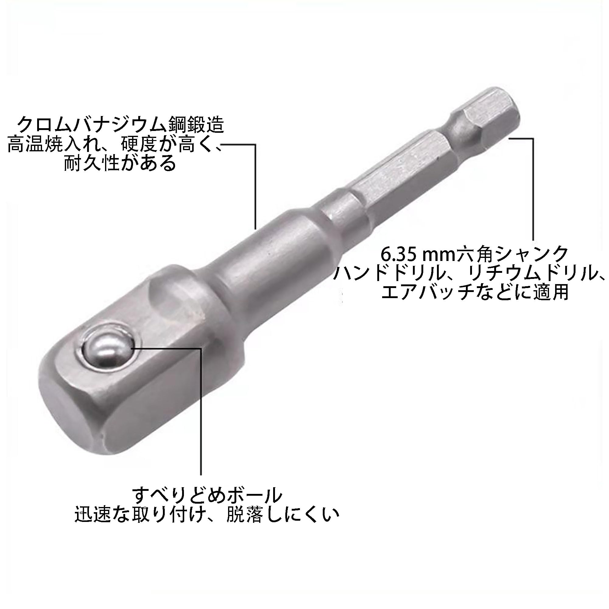 Amazon | ソケットアダプターセット 差込角 6.35(1/4)・9.5(3/8