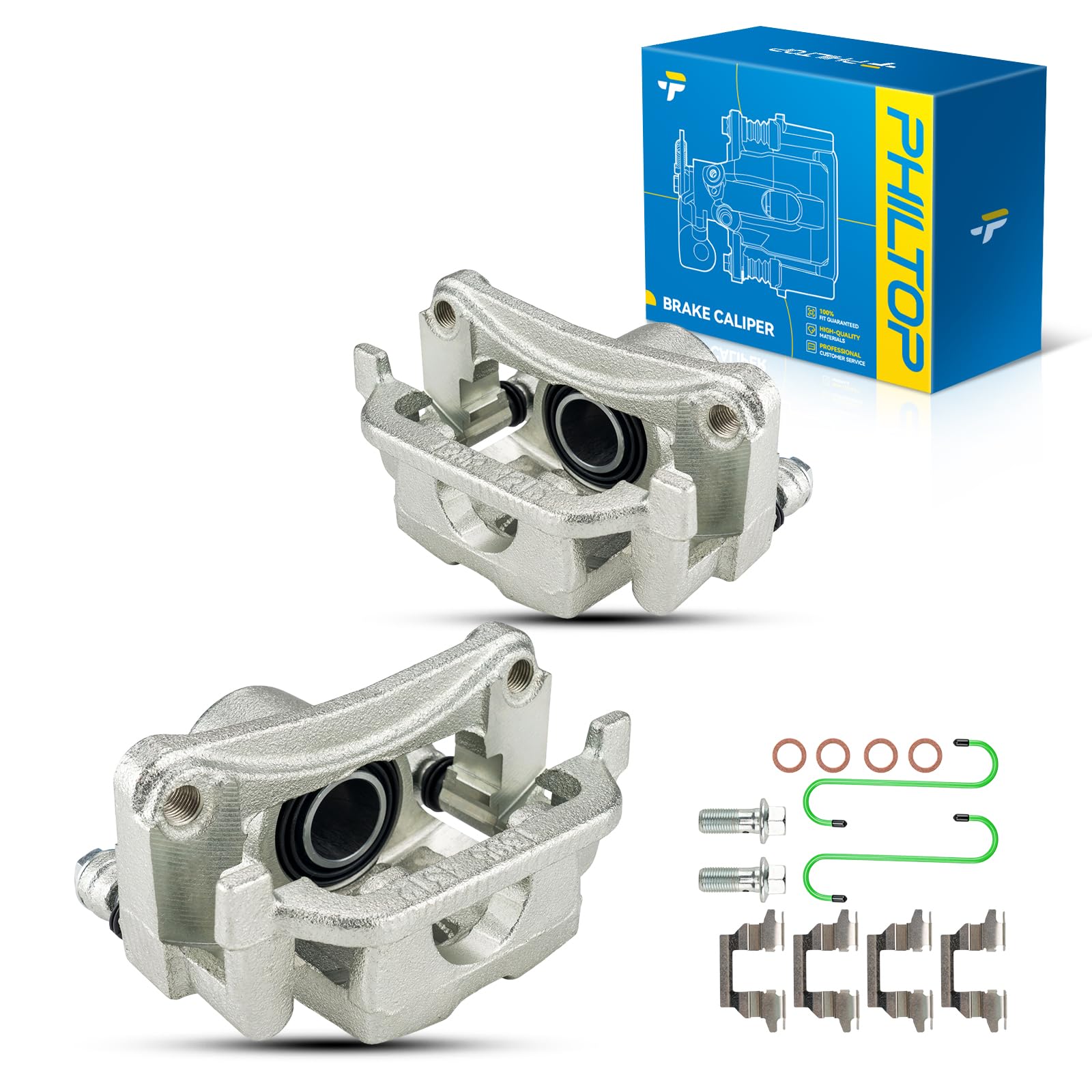 PHILTOP Rear Brake Caliper for INFINITI G35 G37, Nissan 350Z 370Z