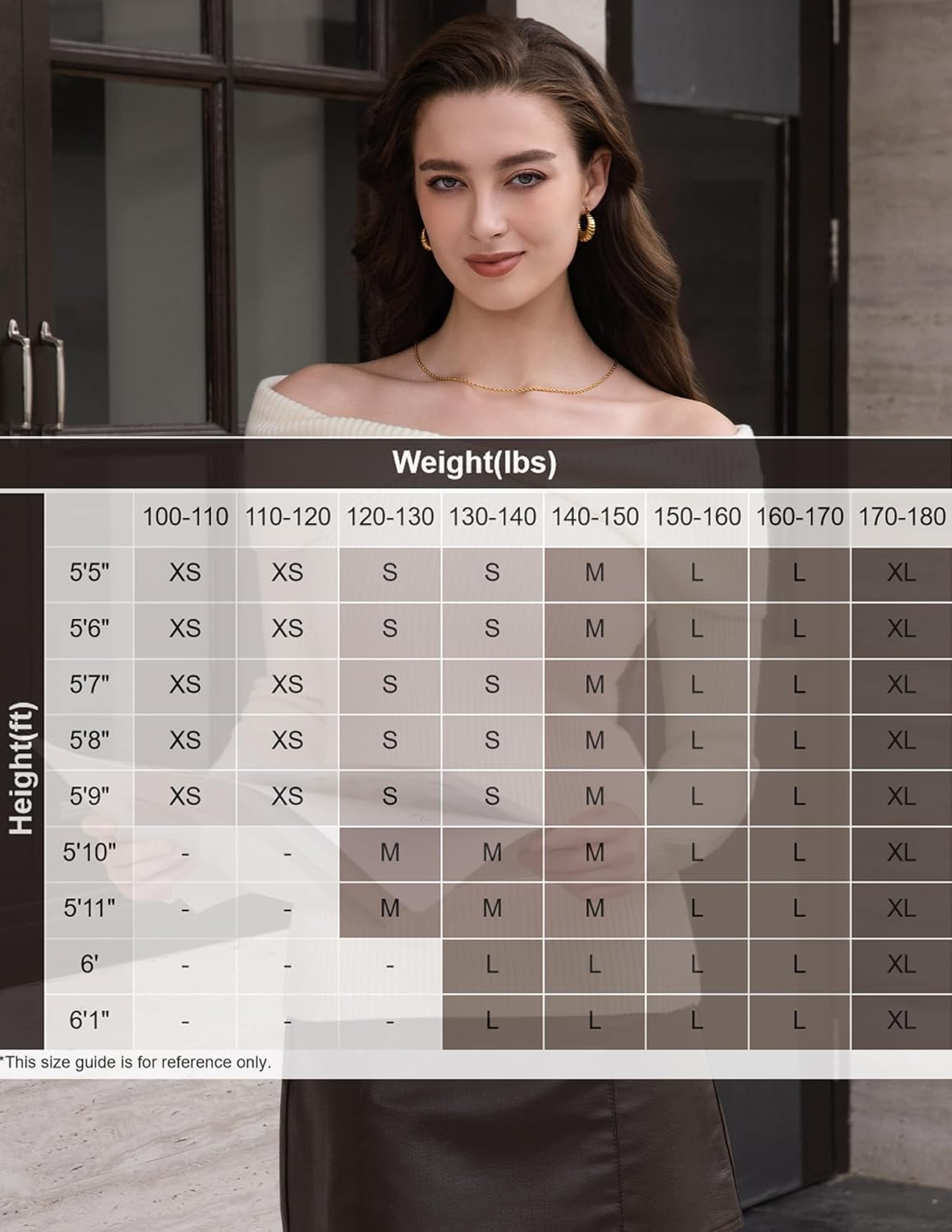 AmélieBoutik Women Off Shoulder Sweater Elegant Shawl Collar Long Sleeve Ribbed Knit Going Out Pullover Sweater - Image 3