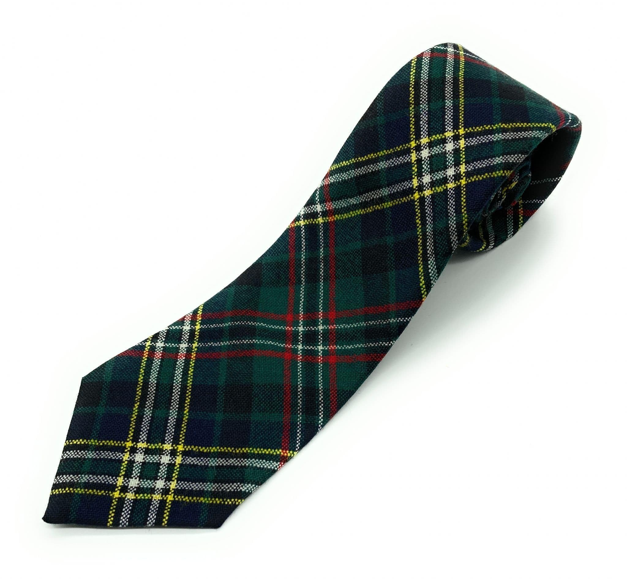 Scottish Essence Scott Green Pure Wool Scottish Tartan Necktie Available In Various Tartans - Made In Scotland (Scott Green)
