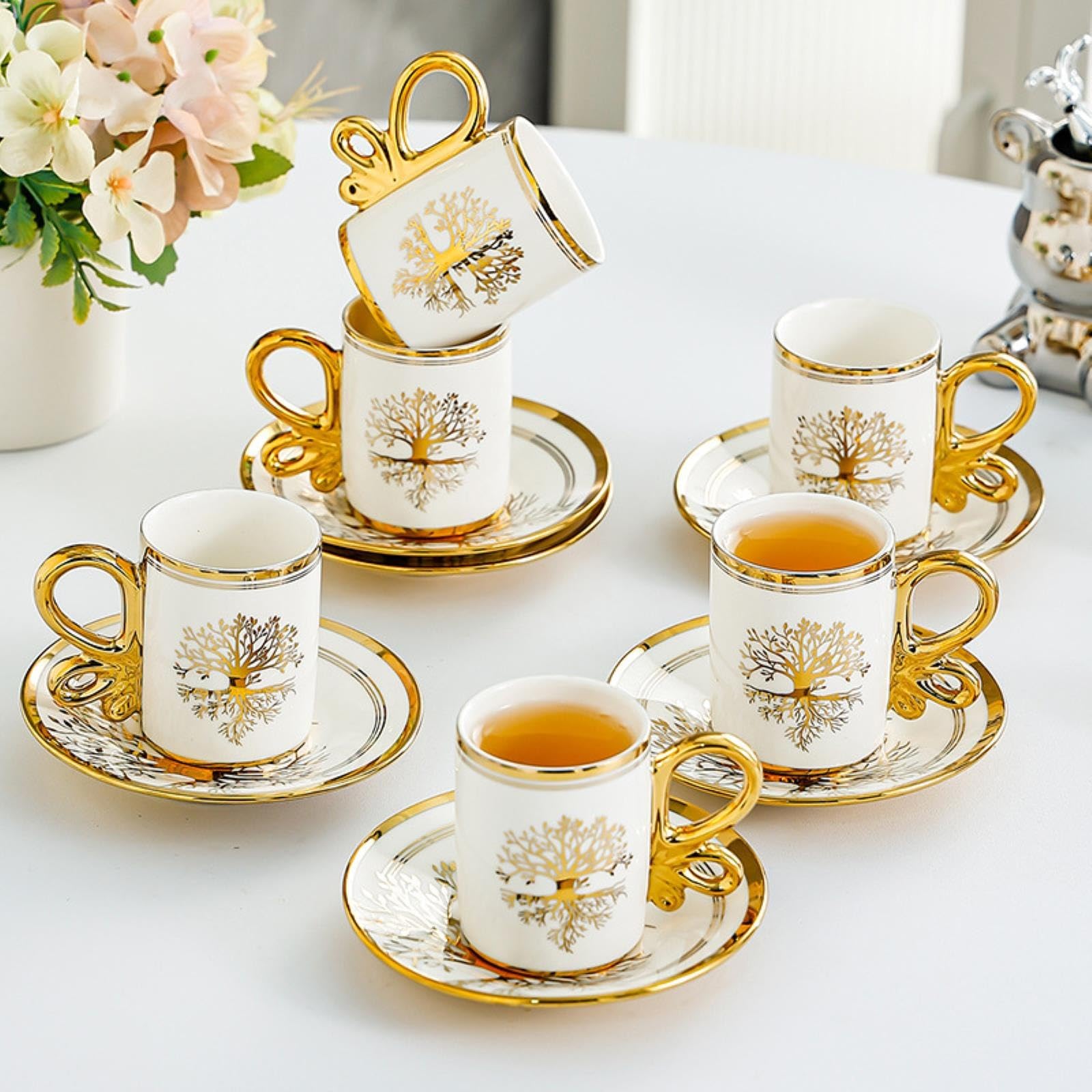 Amazon.com | 50ml/1.5oz Nordic Ceramic Coffee Cup Dish Box Plated