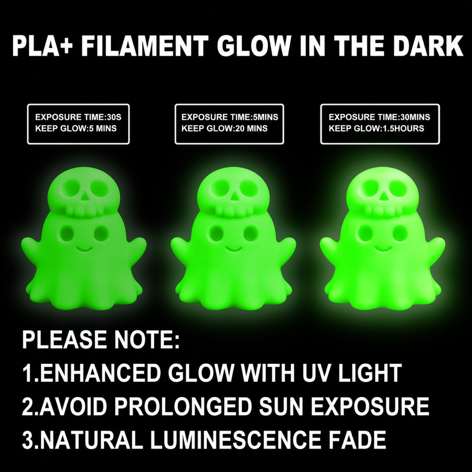 Multicolor Glow in the Dark 3D Printing Filament -4 Multicolor Glow in the Dark 3D Printing Filament -4