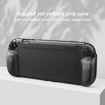 playvital Protective Grip Case for Nintendo Switch 2 Dock Compatible, Black