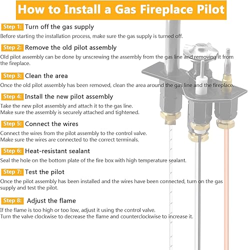 Miniatura 7 de Criditpid 69L18 Pilot Assembly Gas propano (LP) para Lennox Elite, IHP, Merit, Superior, Astria Chimeneas e insertos de ventilación directa,