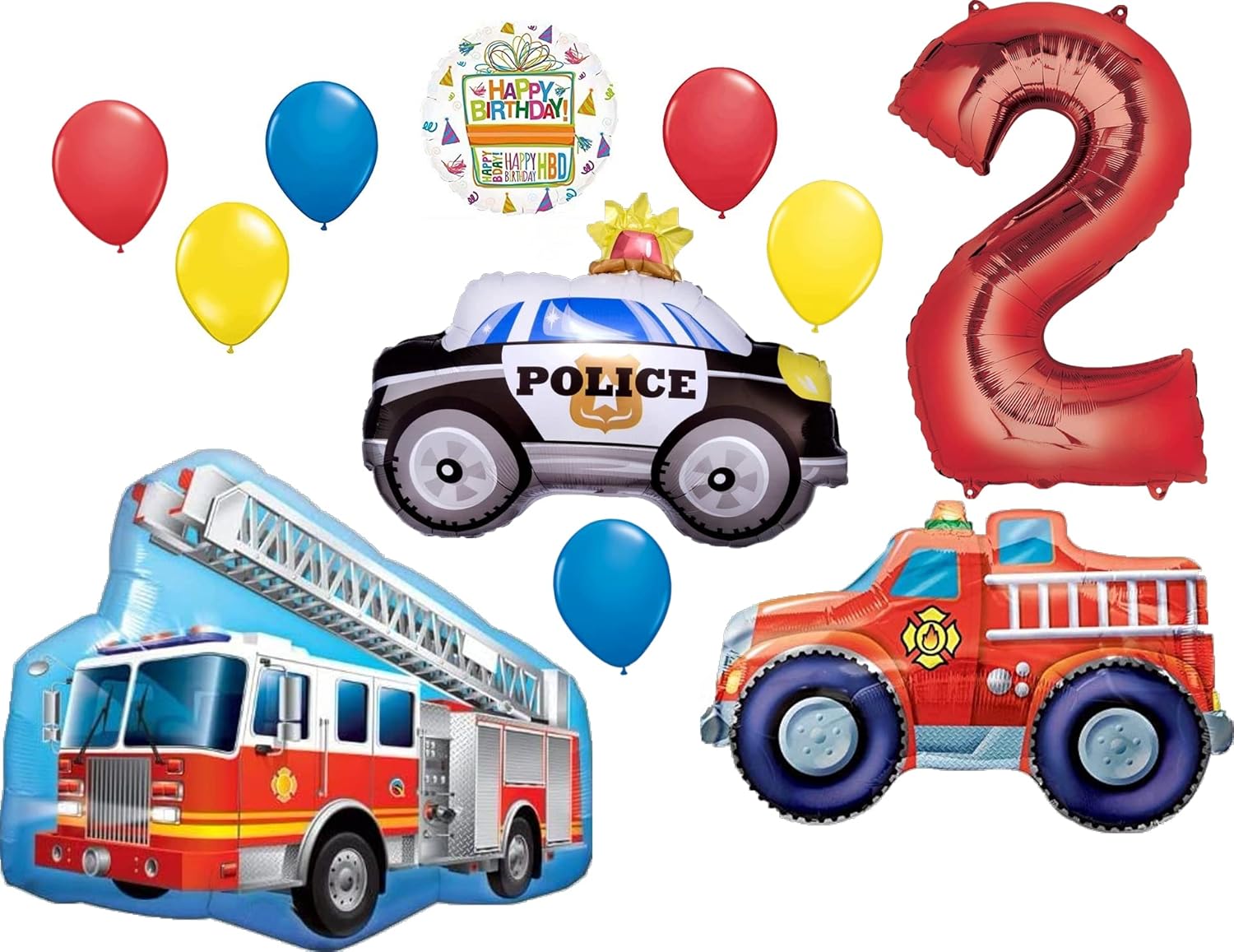 Amazon.com: Team Rescue 2nd Birthday Party Supplies and First ...