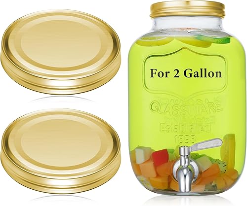 Miniatura 9 de Uiifan 2 tapas de acero inoxidable 304 de repuesto para frascos Mason de boca ancha, tapas para conservas de boca ancha, tapas herméticas y