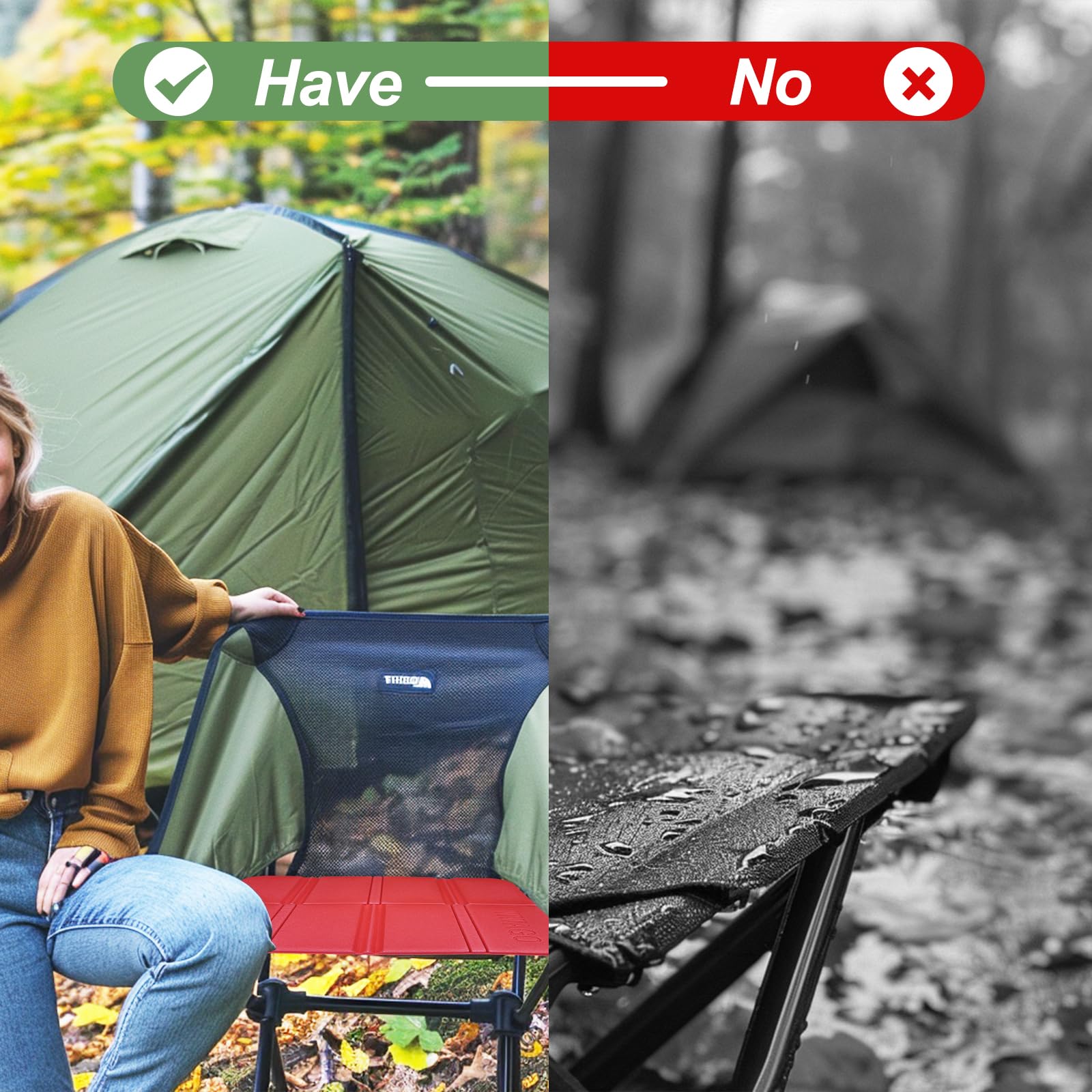 Lot De 2 Coussins De Siège De Randonnée Pliables Et Imperméables Avec Sacs De Rangement, Tapis De Siège Pliable En Mousse Pour Randonnée, Pique-nique, Randonnée