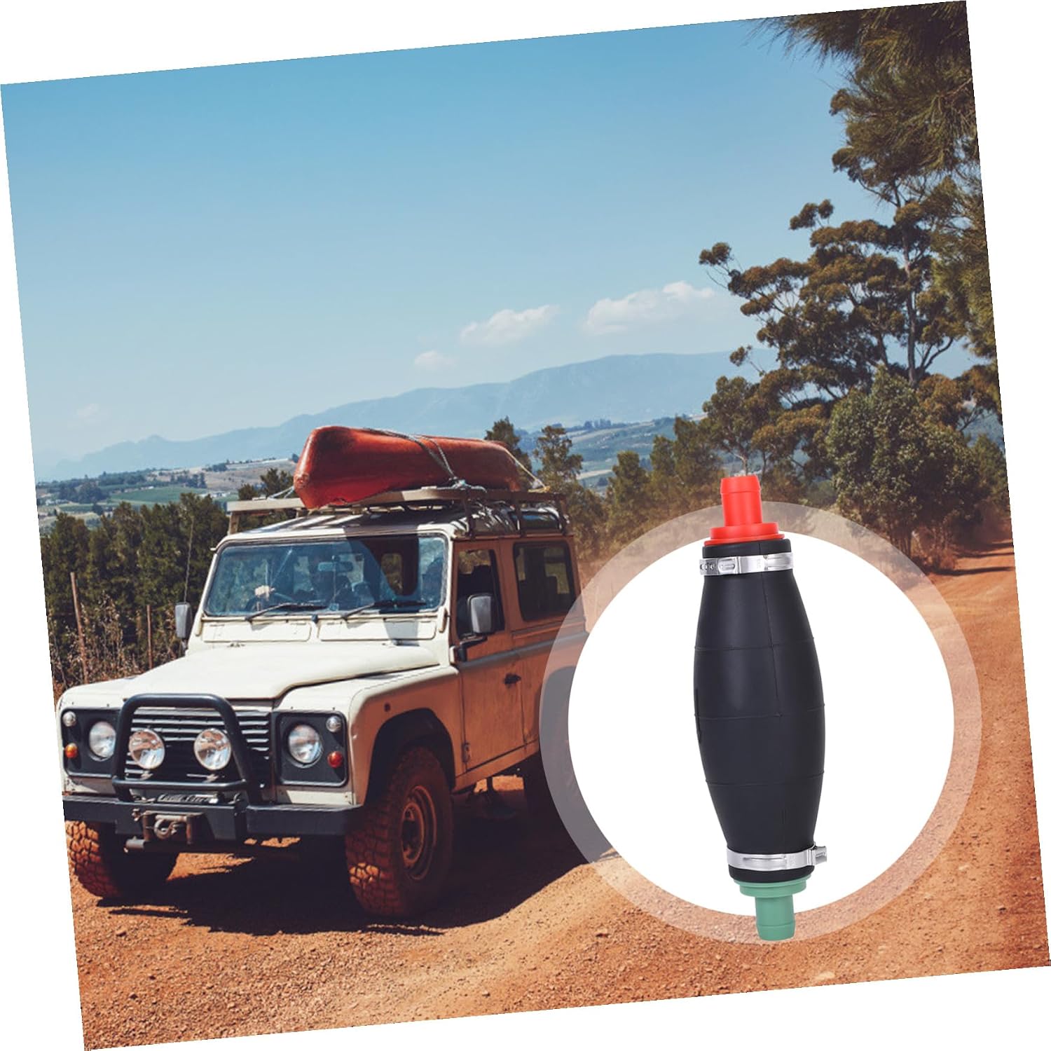 Levemolo Large Rubber Hand Fuel Pump for Car Boat Motorcycle Manual Gasoline Transfer Pump for Emergency Fuel Supply and Oil Extraction