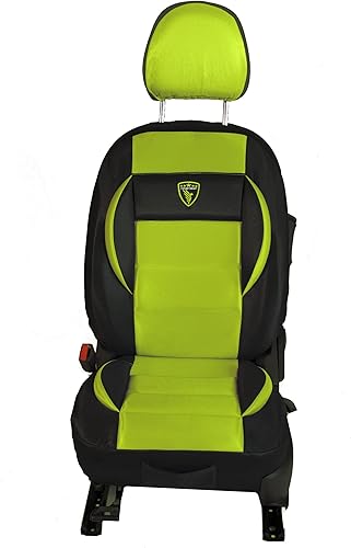 Miniatura 4 de Cubre Asientos de Carros Set Fundas Universal Juego 11 piezas Forros Deportivos Verde