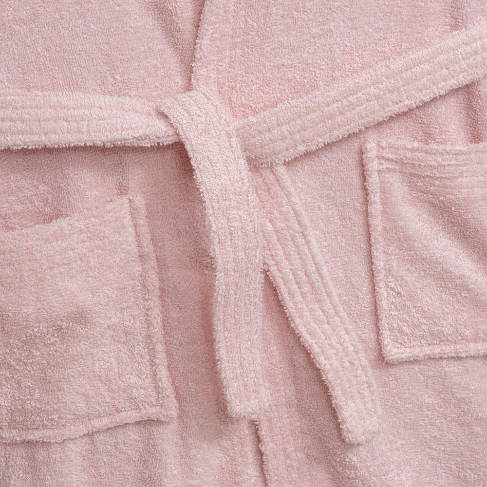 Interbaby Albornoz Liso Peignoir bébé unisexe 0-24, rose, 10 ans