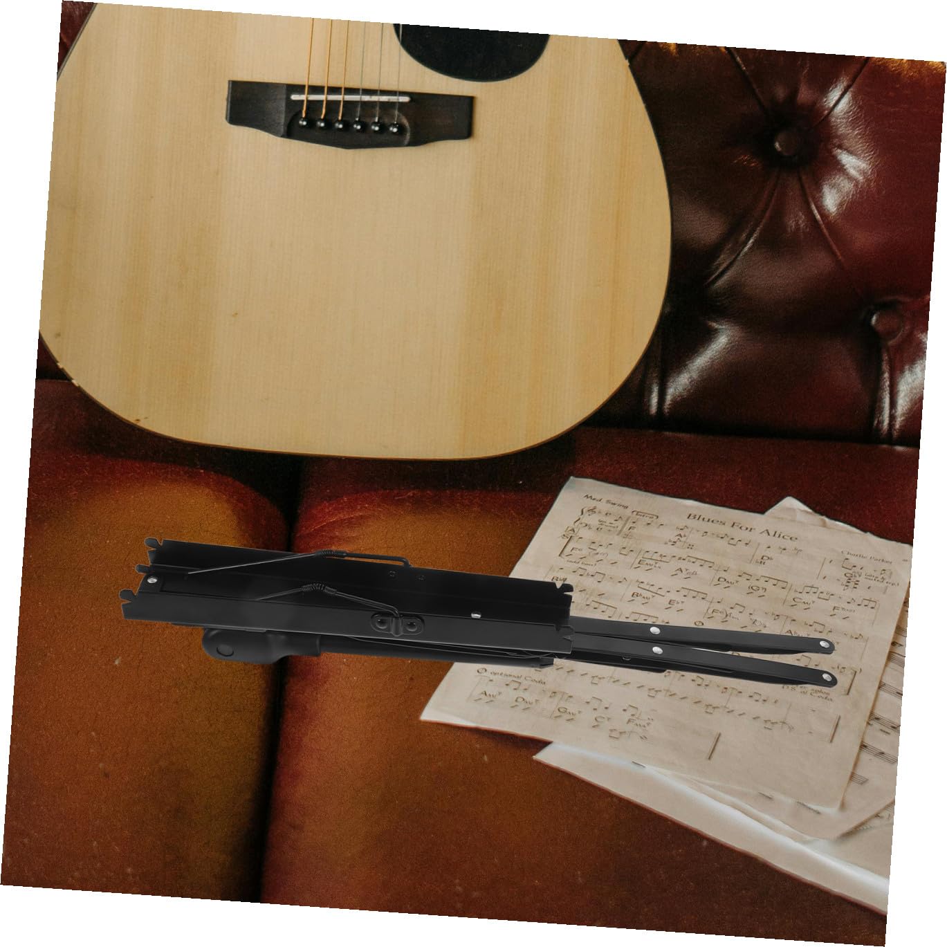 Sosoport Supporto per Spartiti Musicali in Ferro Pieghevole Portatile per Consultazione Documenti e Libri