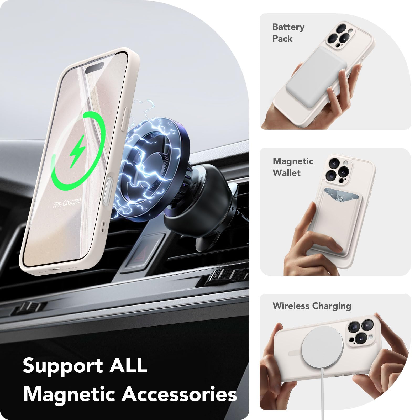 CAPRARO Magnetic Compatible with iPhone 16 Pro Max Case - Image 3