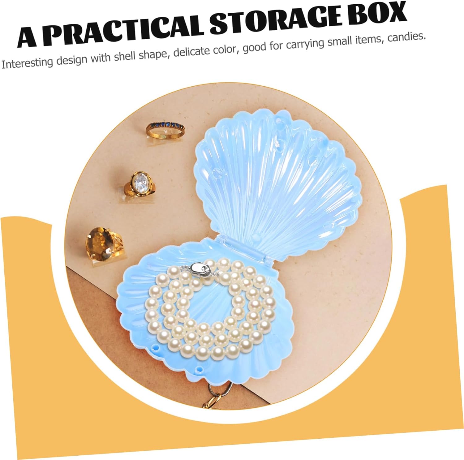 Alipis 40pcs Wedding Candy Boxes Shell Shape Small Containers Birthday Candy Boxes Party Favor Cases Decorative Small