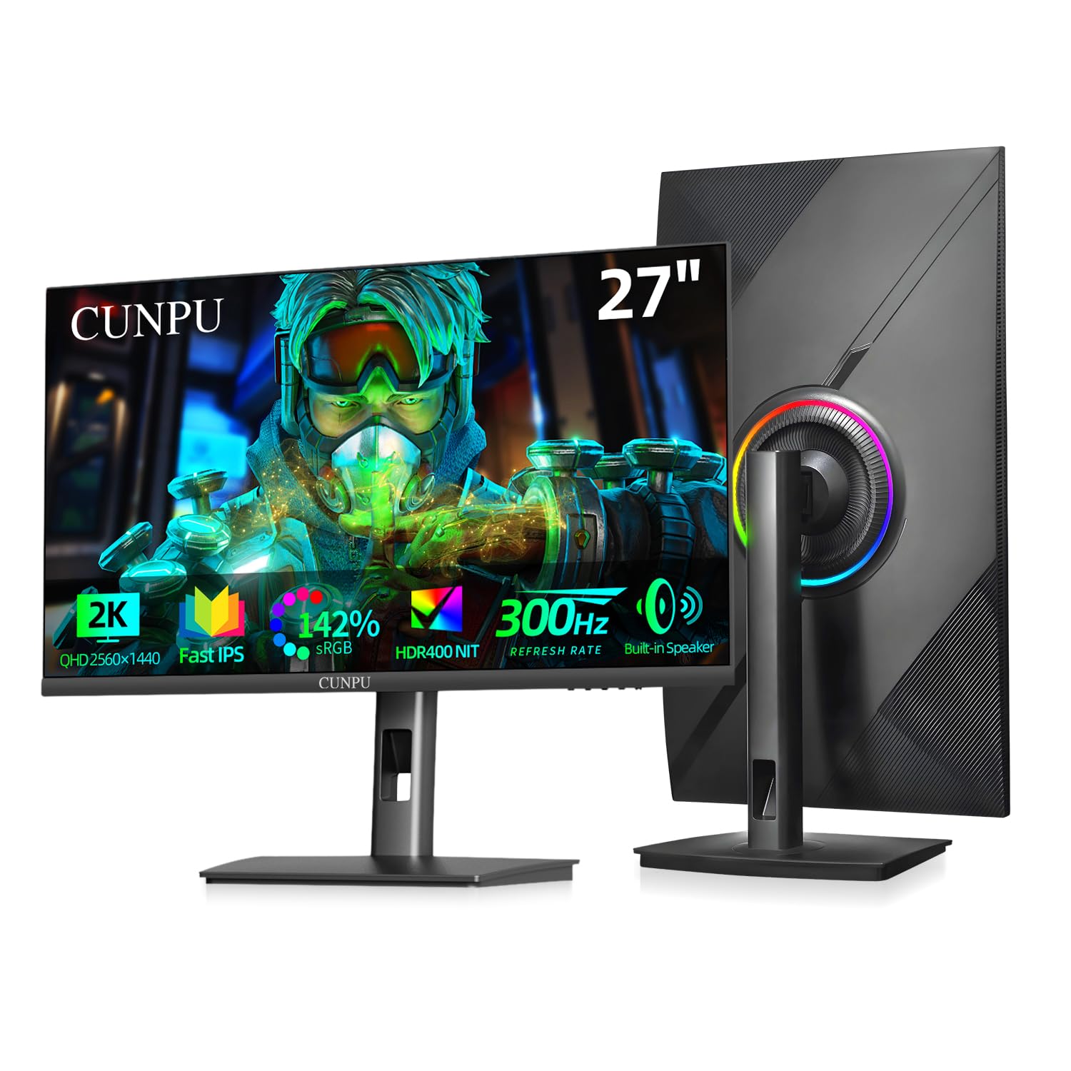 Amazon.com: CUNPU 27-inch Gaming Monitor 300Hz QHD(2560