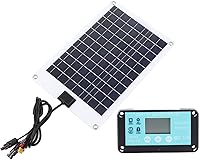 Vista 4 de 50W Solar Panel Battery Charger, Portable Solar Panels with MPPT 100A Controller, Honeycomb Structure for 20% More Power, Compatible with 12V