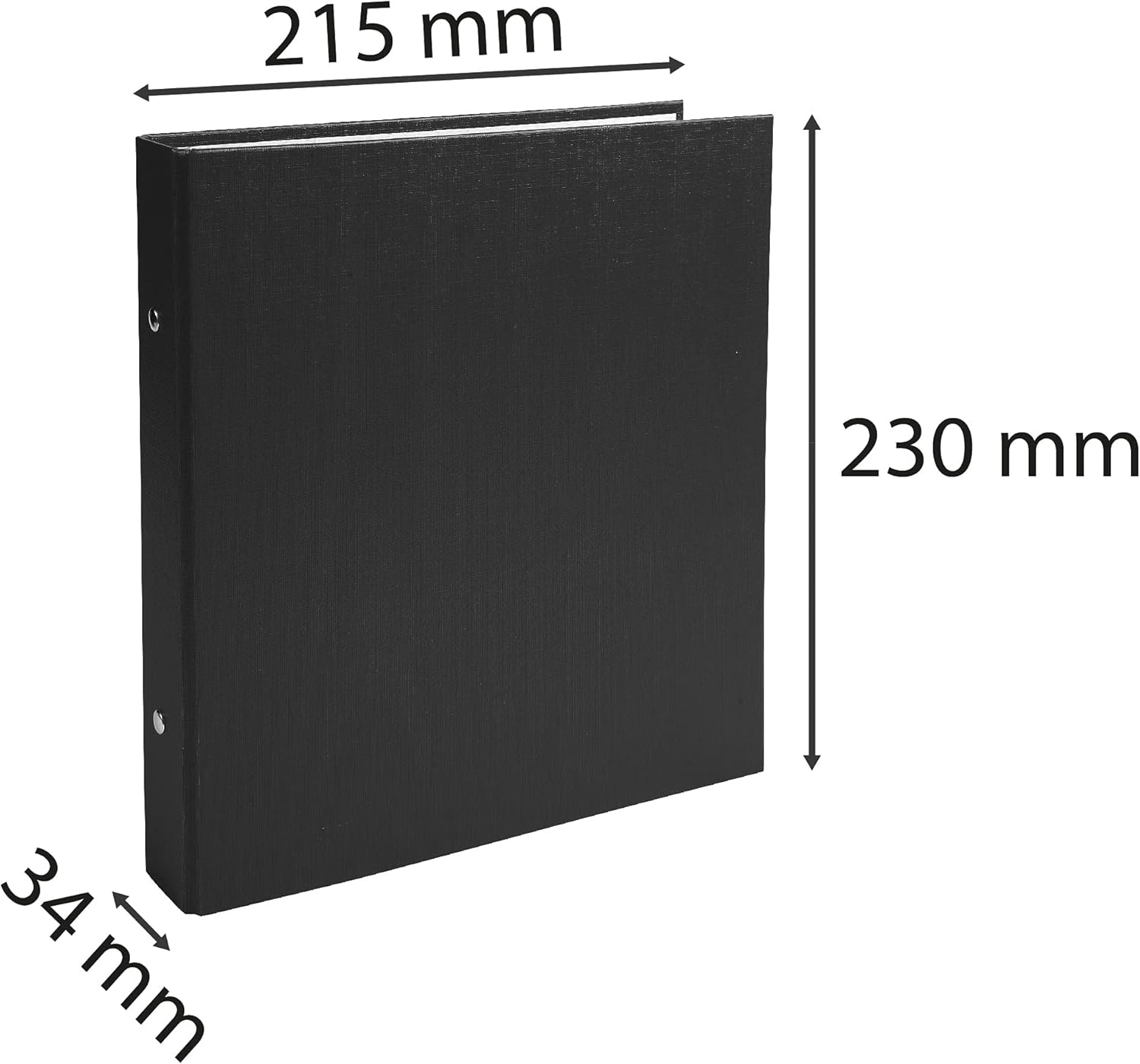 Exacompta 621SE Ring Folders, 23x21 cm, Black