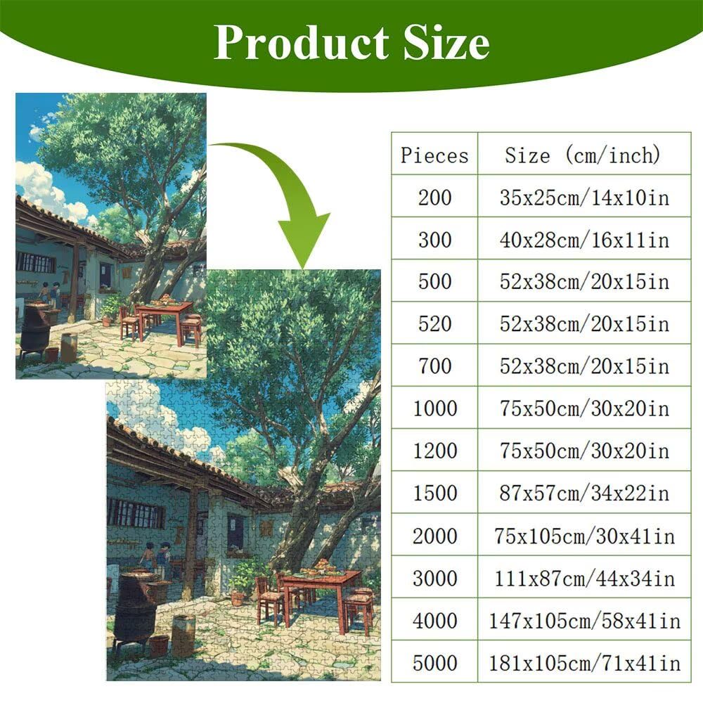 3000 Pezzi Puzzle Adulti - Albero & Cabina - Fabbricazione in Legno Robusto (Forma Classica) - Decorazione Murale con Poster - Prodotto Riservato ad Adulti e 14 Anni in Su (111x87cm) P3#926