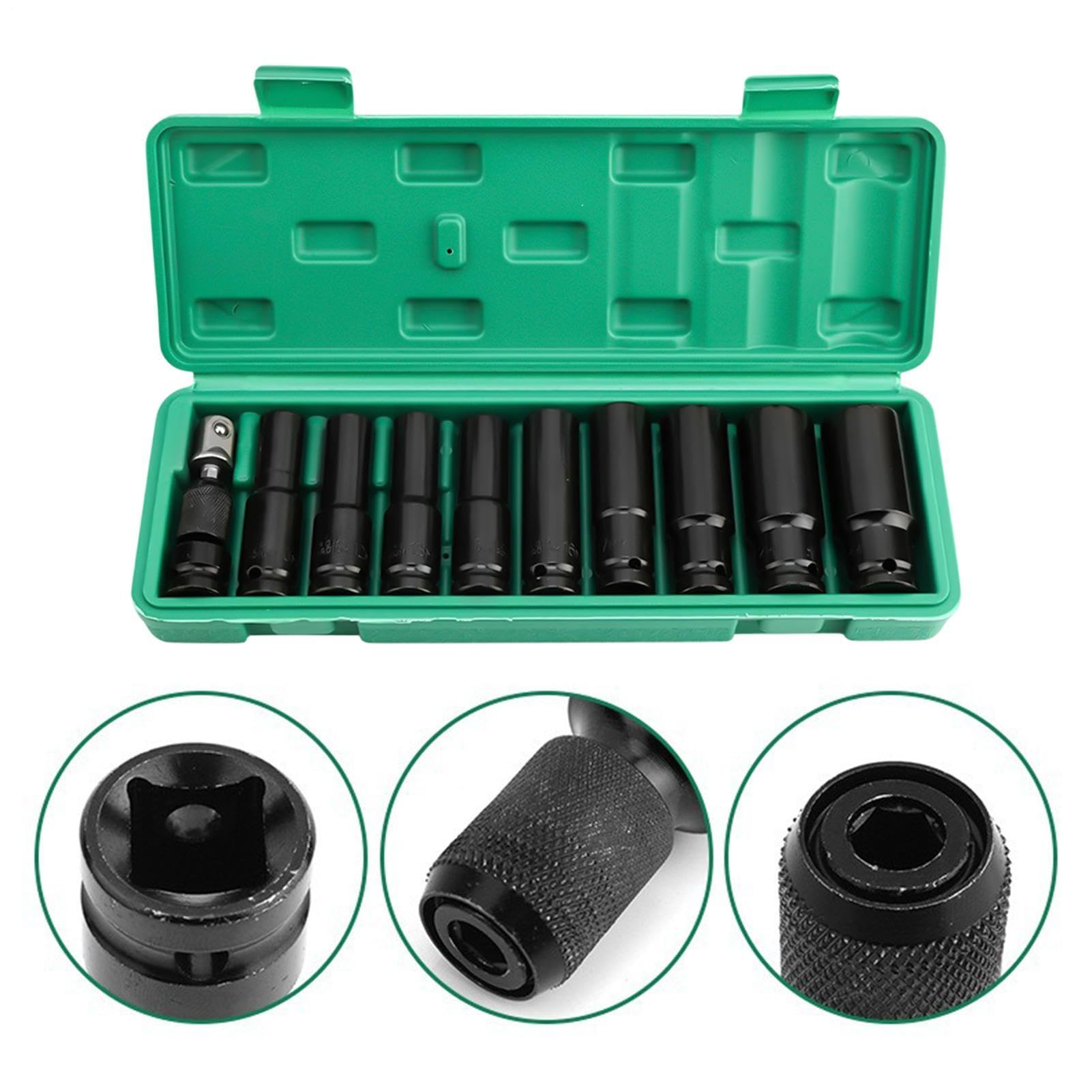 Douille hexagonale allongée 10-24 mm ajustement serré avec adaptateur