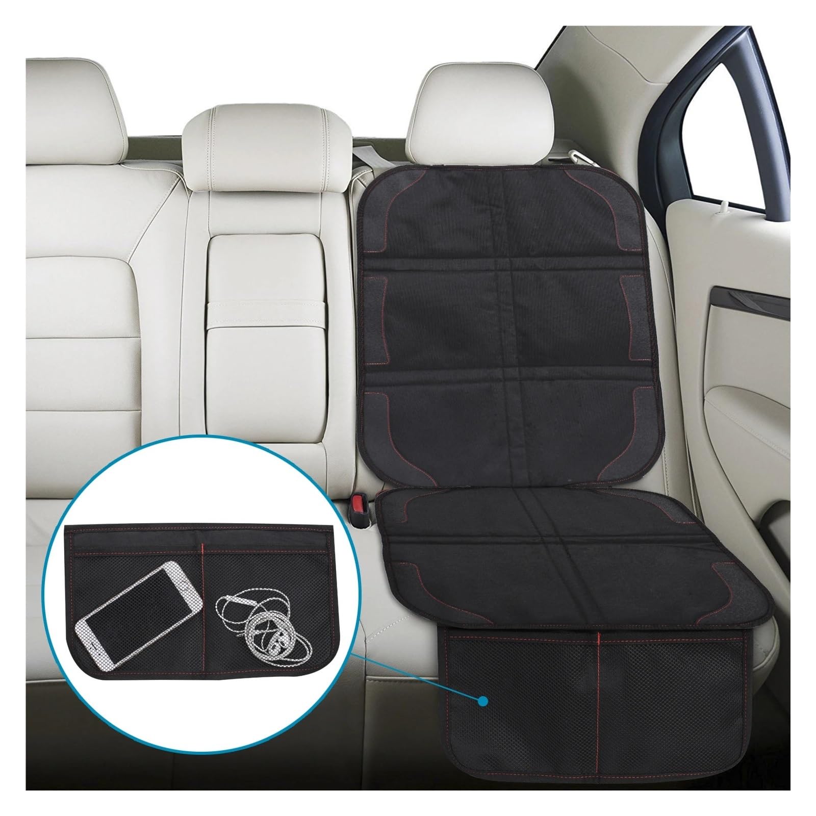 Autositzschutz, 2-teiliges Set mit dickster Polsterung for Autositze, Autositzschutz for Haustiere(2PCS)