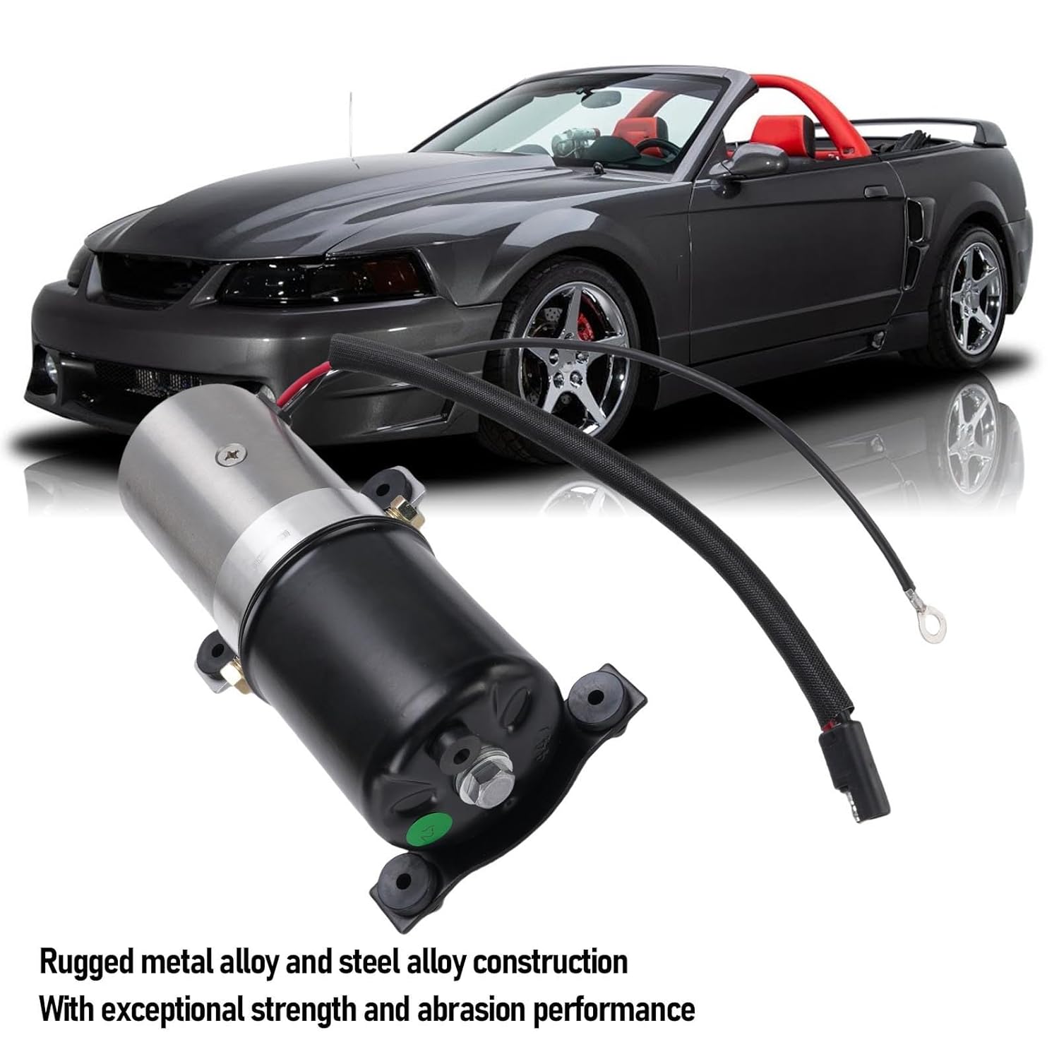 Convertible Top Hydraulic Motor Pump Power Lift Motor with Bracket Wiring Fits Ford FM EM001B Replacement for Hydraulic Roof Pump
