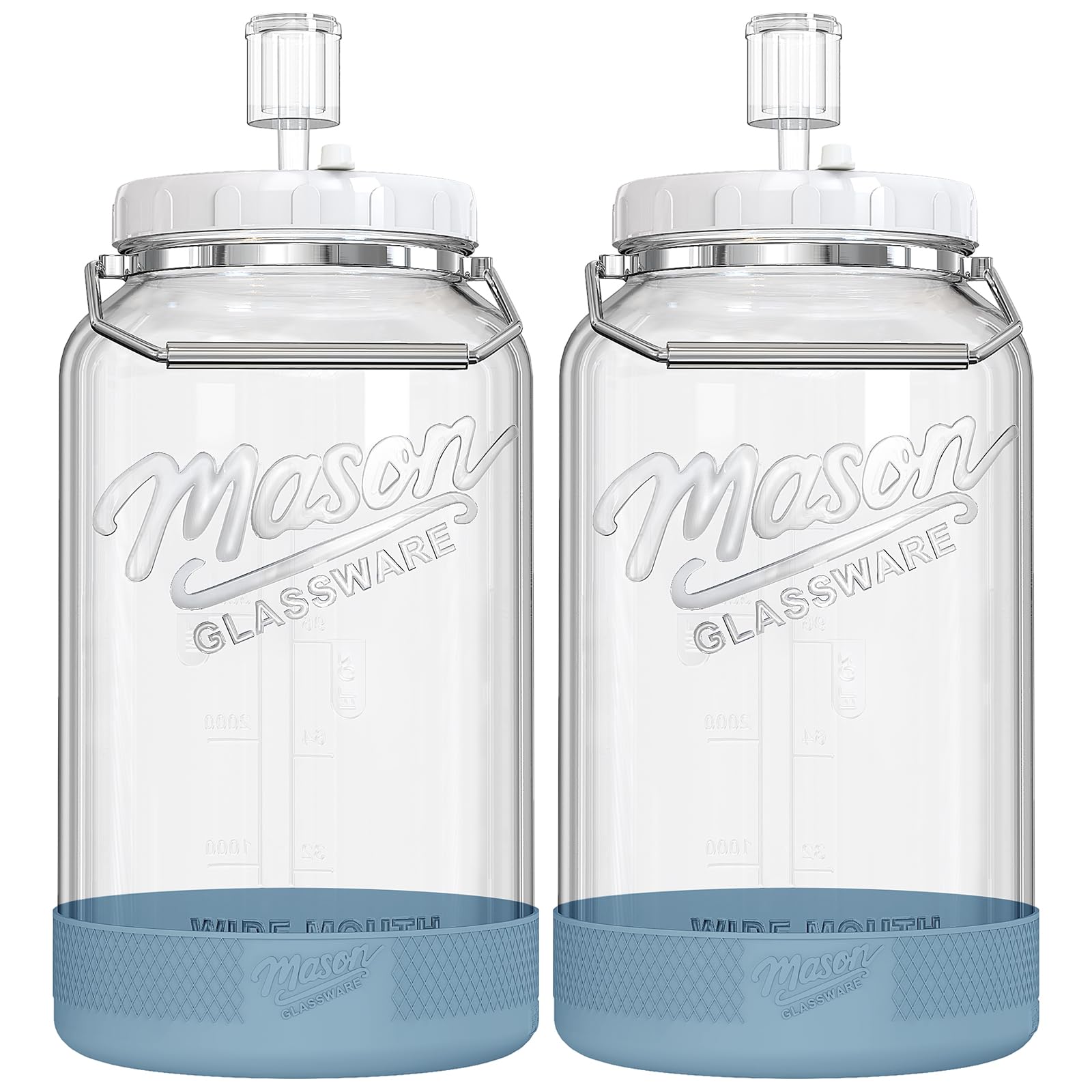 Absovetu Grands bocaux de fermentation avec sas d'air de 5,5 l