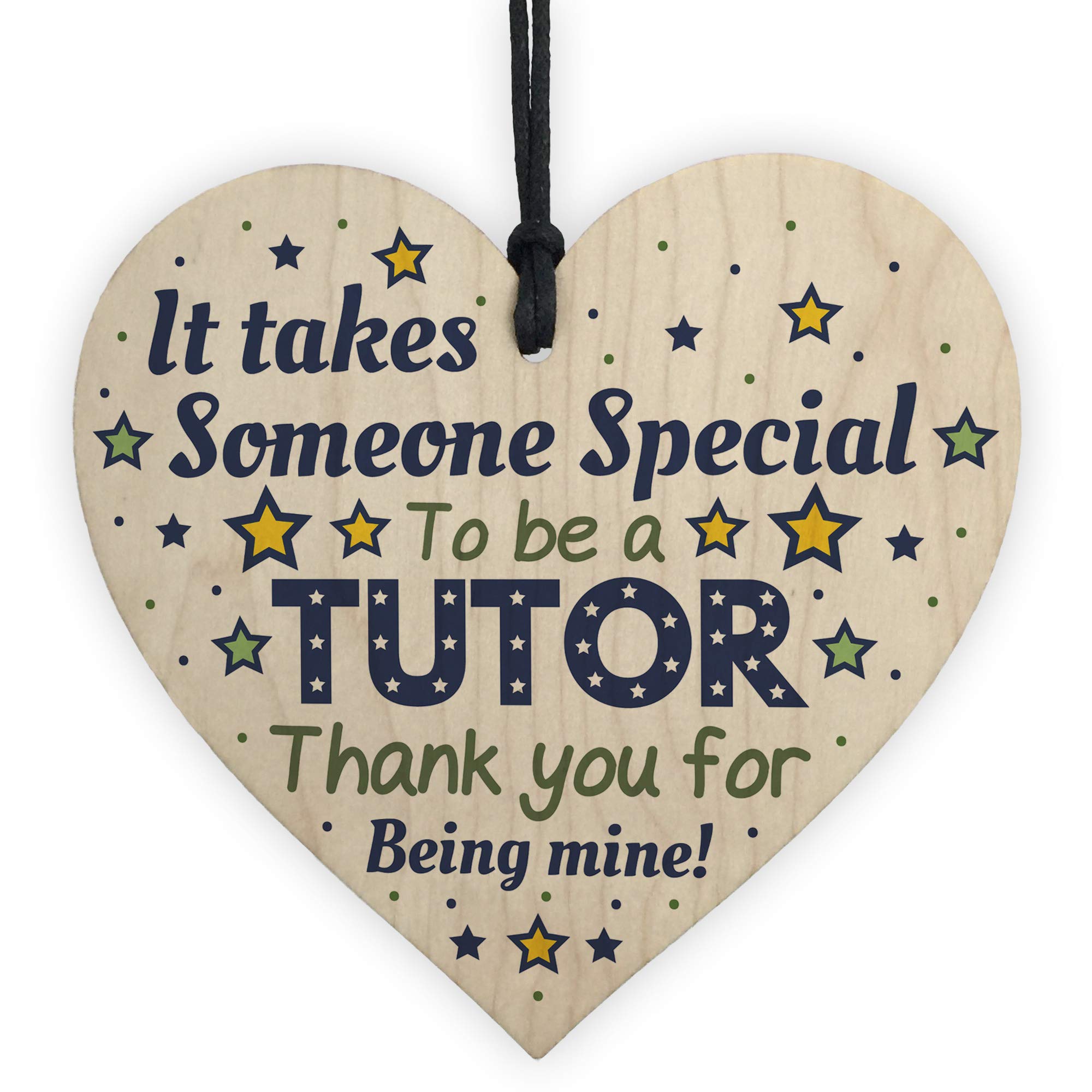 Red Ocean Special Tutor Mentor Teacher Gifts Thank You Gifts Wooden Heart Plaque Leaving School Nursery Gifts