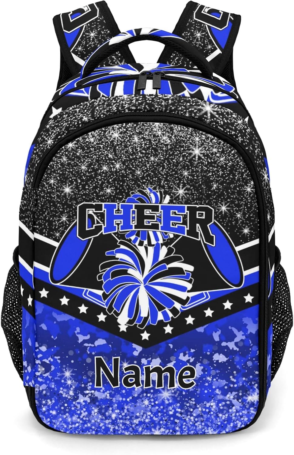Waterproof Cheer Backpack Personalized Cheerleader Backpack for Sport Training Competition Gift(Blue)