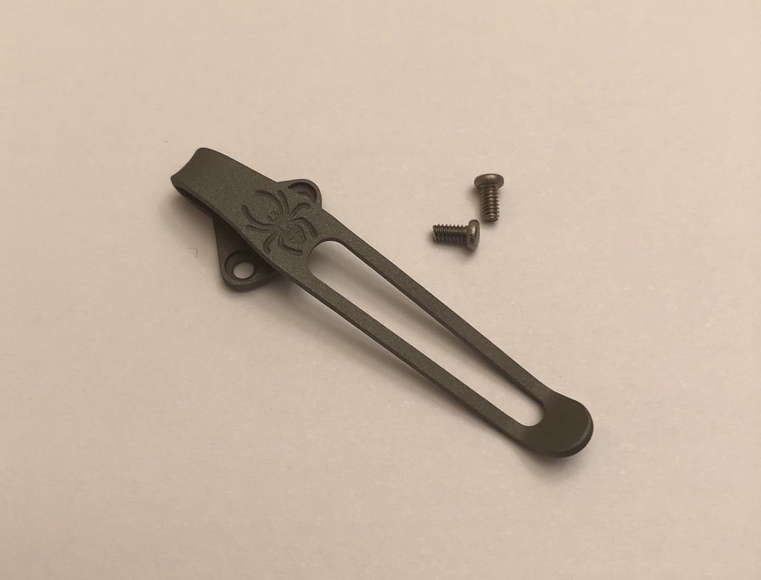 Titanium Deep Carry Pocket Clip for Spyderco Native 5 FRN Lightweight C41PBK5 C41SBK5 C41PPN5 C41PDBL5