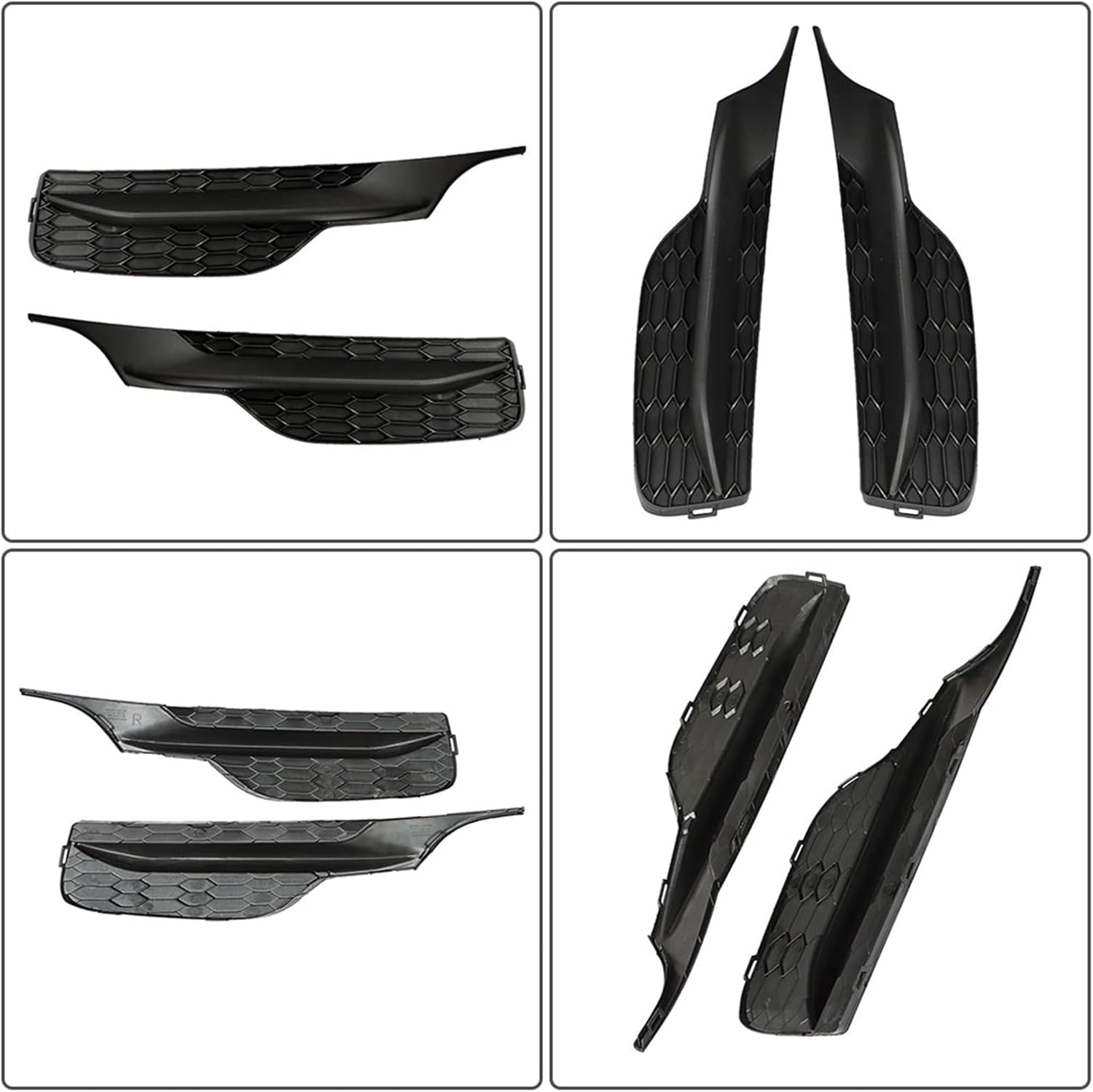 2 Pieces Black Fog Light Cover Replacement for Honda Accord 2016-2017 Driver Passenger Side 71102T2FA51 71112T2FA51