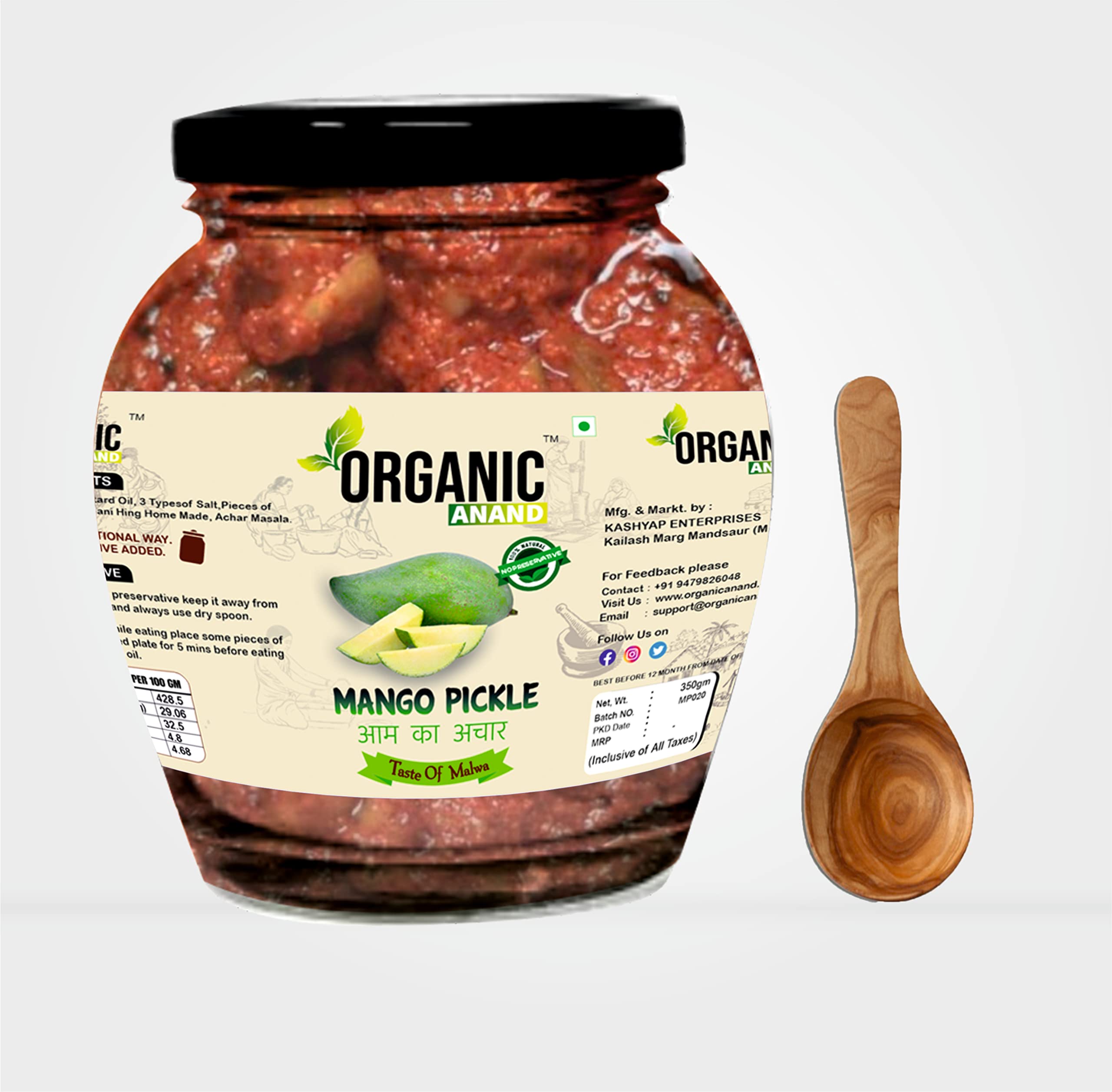 See full amazon price history chart for Organic Anand Homemade Mango Pickles 350gram | Khatta Aam ka Achar with Neemwood Spoon | Less Oil, Flavourful, Delicious, Traditional Taste (Pack of 1) Organic Anand Homemade Mango Pickles 350gram | Khatta Aam ka Achar with Neemwood Spoon | Less Oil, Flavourful, Delicious, Traditional Taste (Pack of 1) (B09TGTWTFB) Amazon Price History, Amazon Price Tracker
